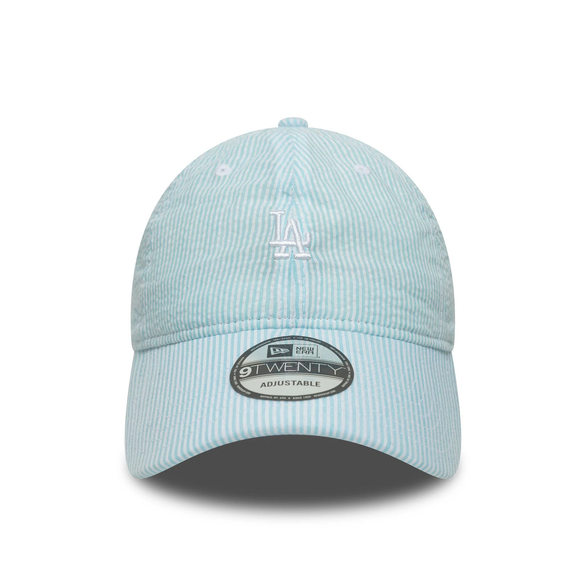 LA Dodgers MLB Seersucker Pastel Green 9TWENTY Adjustable Cap