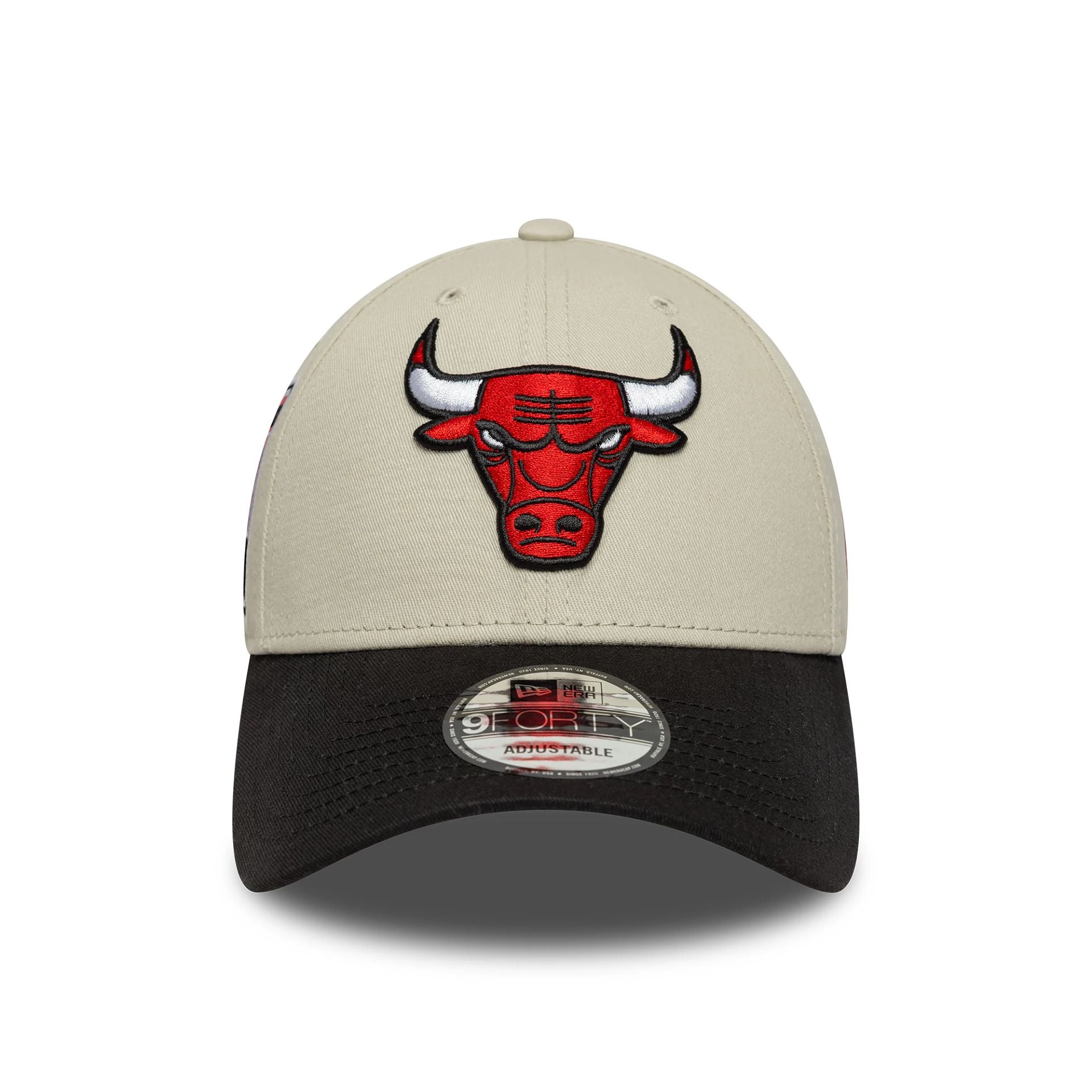 Chicago Bulls NBA Contrast Patch Cream 9FORTY Adjustable Cap