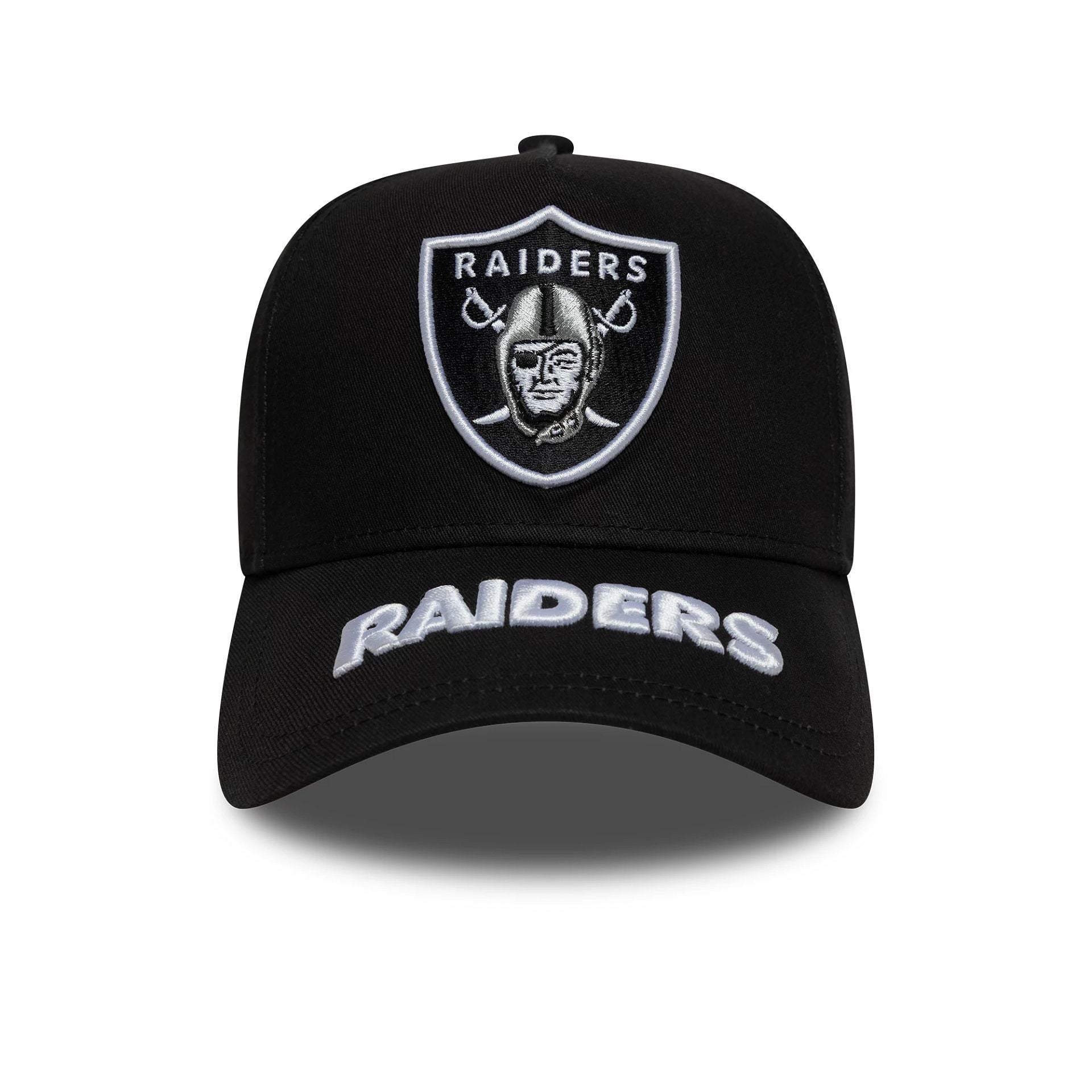Las Vegas Raiders MLB Visor Hit Black 9FORTY E-Frame Adjustable Cap