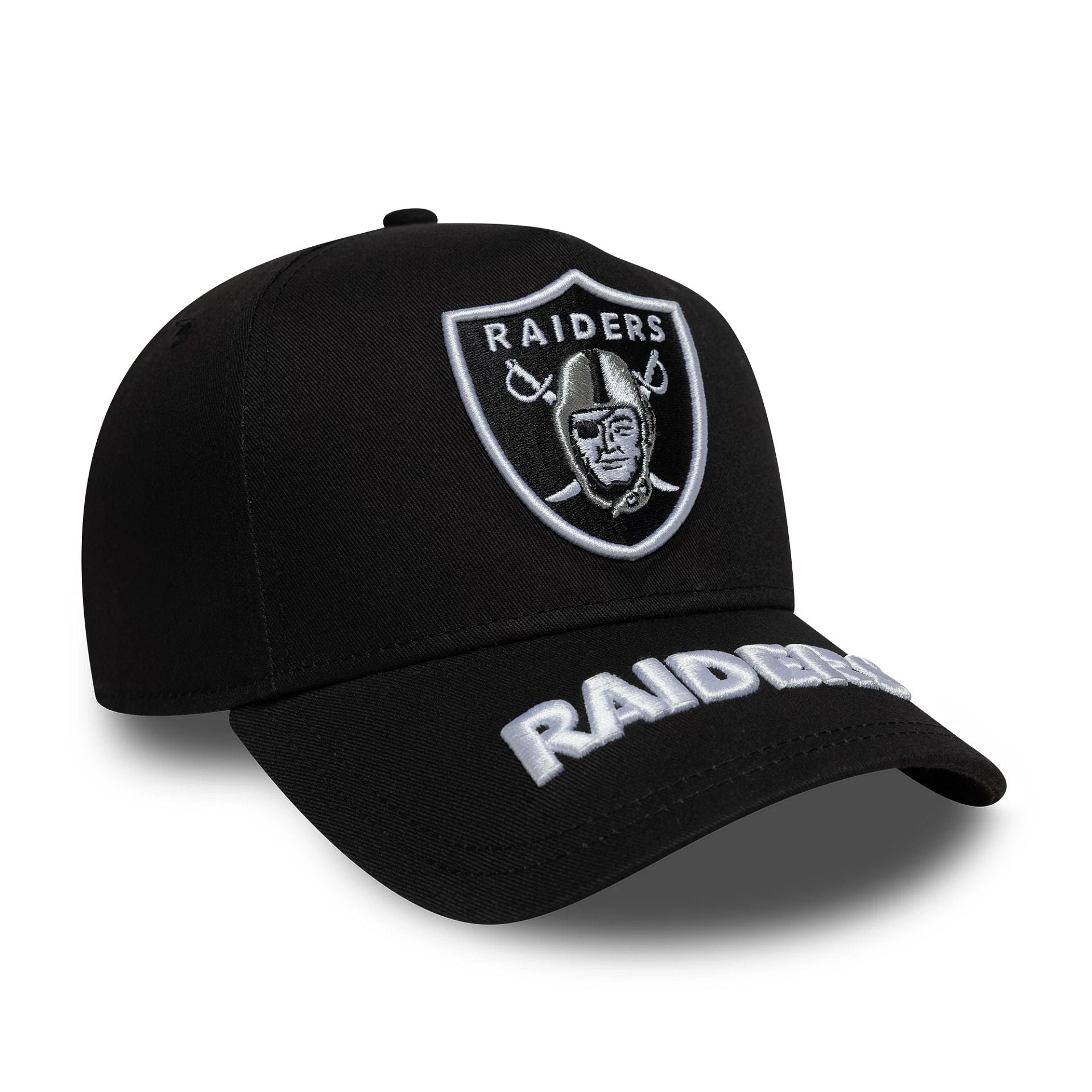 Las Vegas Raiders MLB Visor Hit Black 9FORTY E-Frame Adjustable Cap