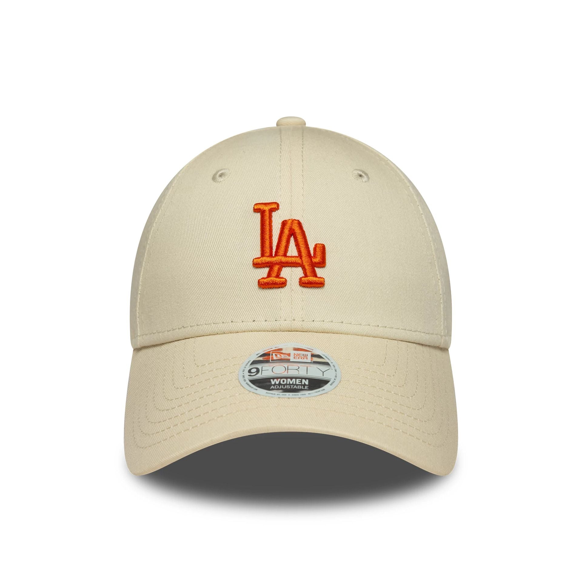 LA Dodgers Womens MLB League Essential Cream 9FORTY Adjustable Cap