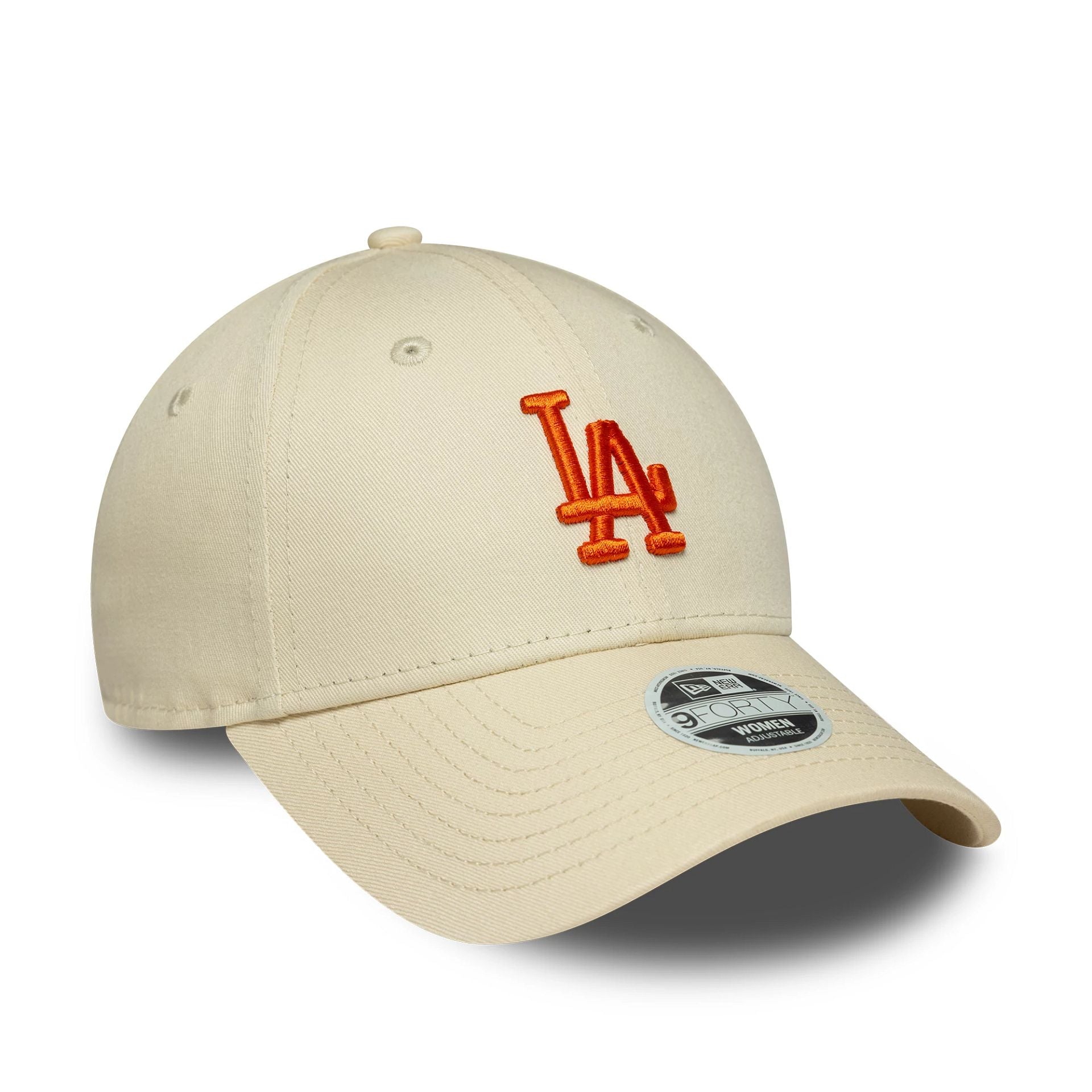 LA Dodgers Womens MLB League Essential Cream 9FORTY Adjustable Cap