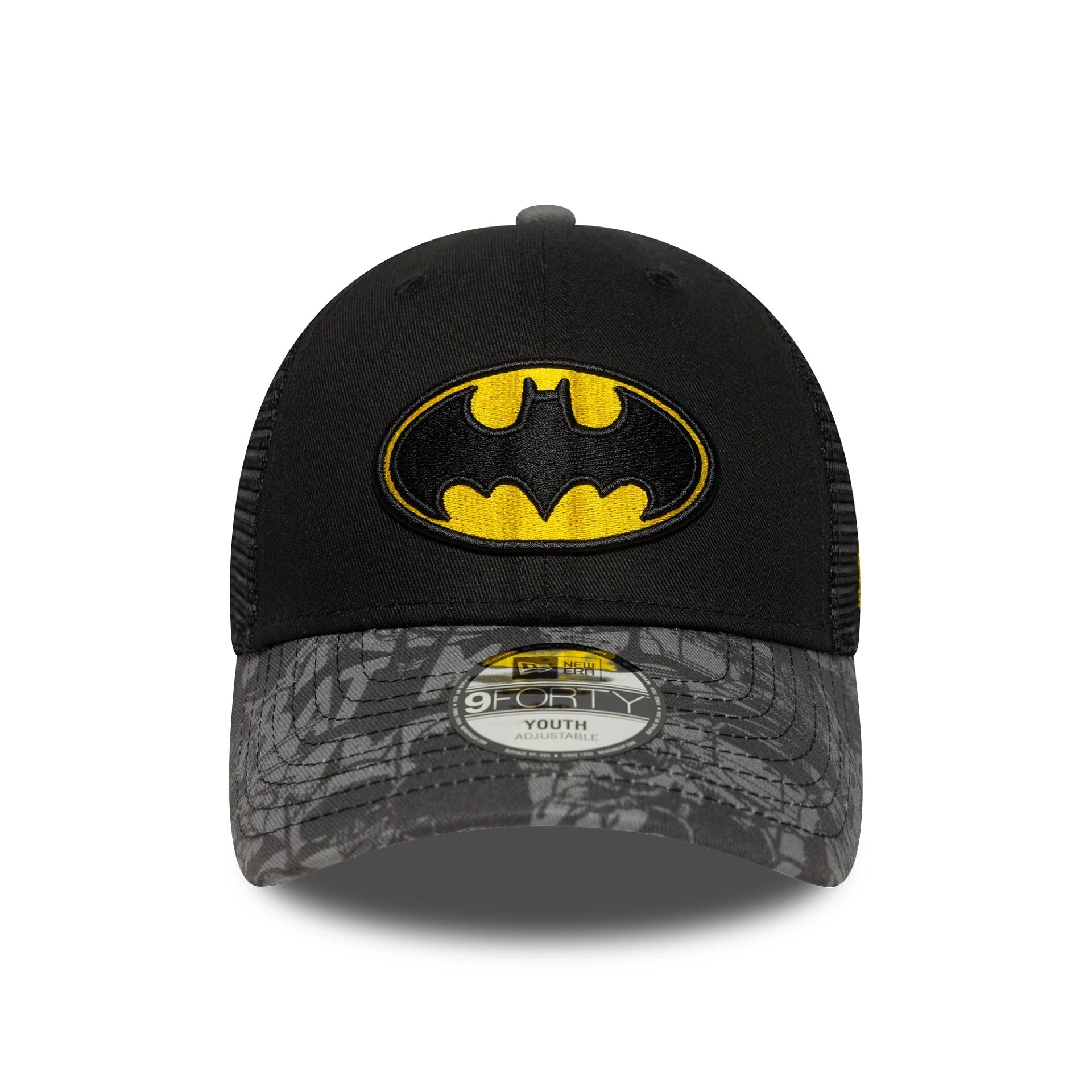 Batman Youth DC Black 9FORTY Trucker Adjustable Cap