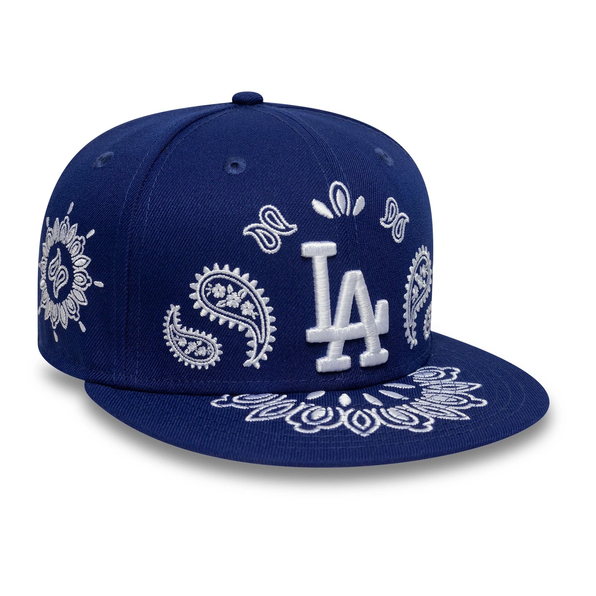 LA Dodgers MLB Paisley Dark Blue 59FIFTY Fitted Cap