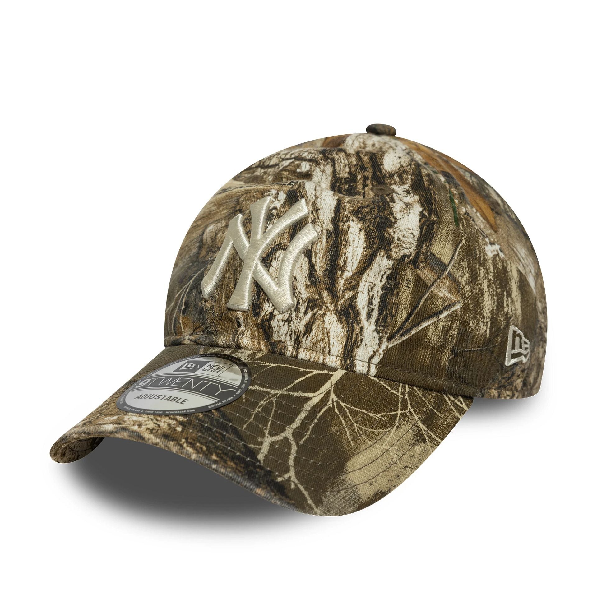 New York Yankees MLB Washed Real Tree All Over Print 9TWENTY Adjustable Cap