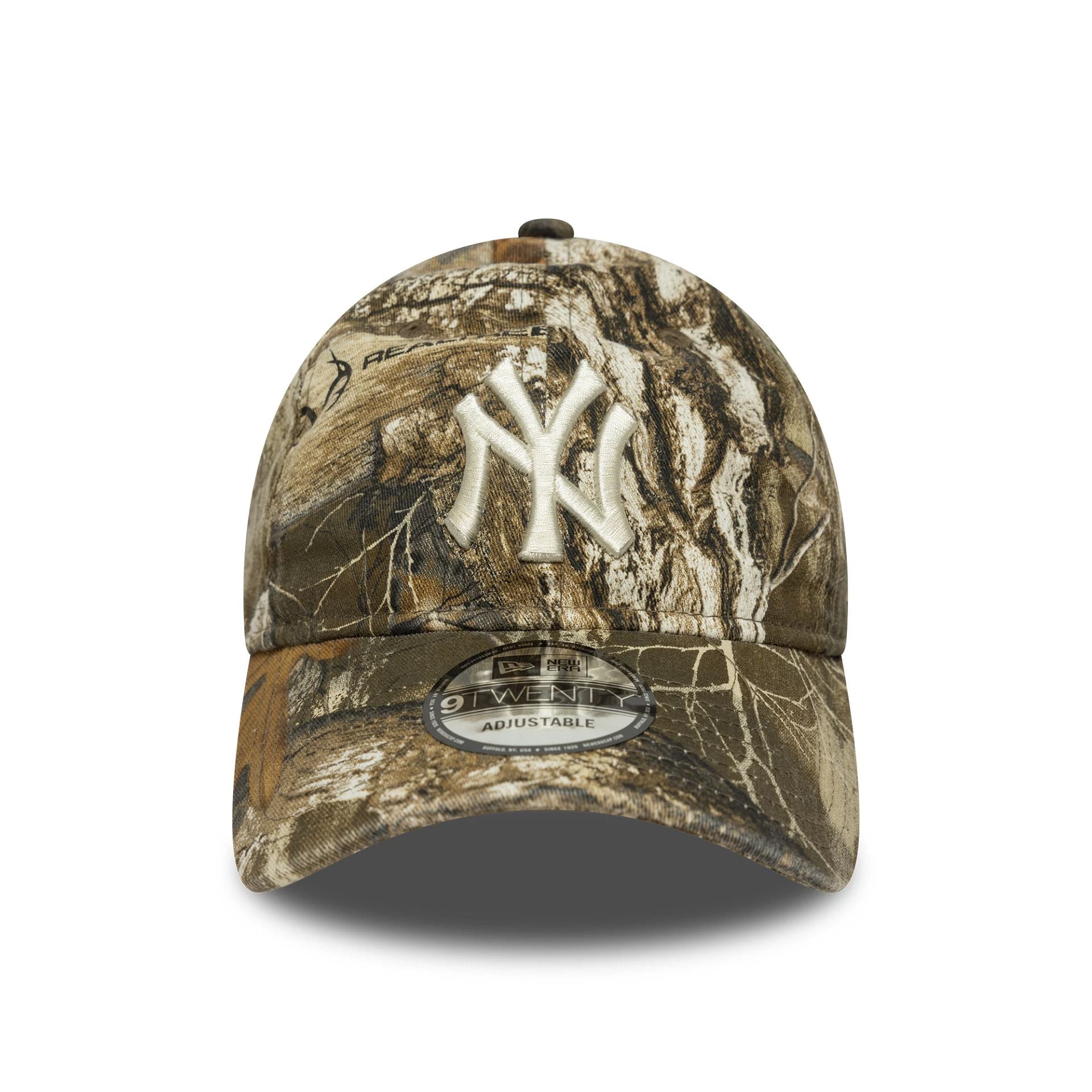 New York Yankees MLB Washed Real Tree All Over Print 9TWENTY Adjustable Cap