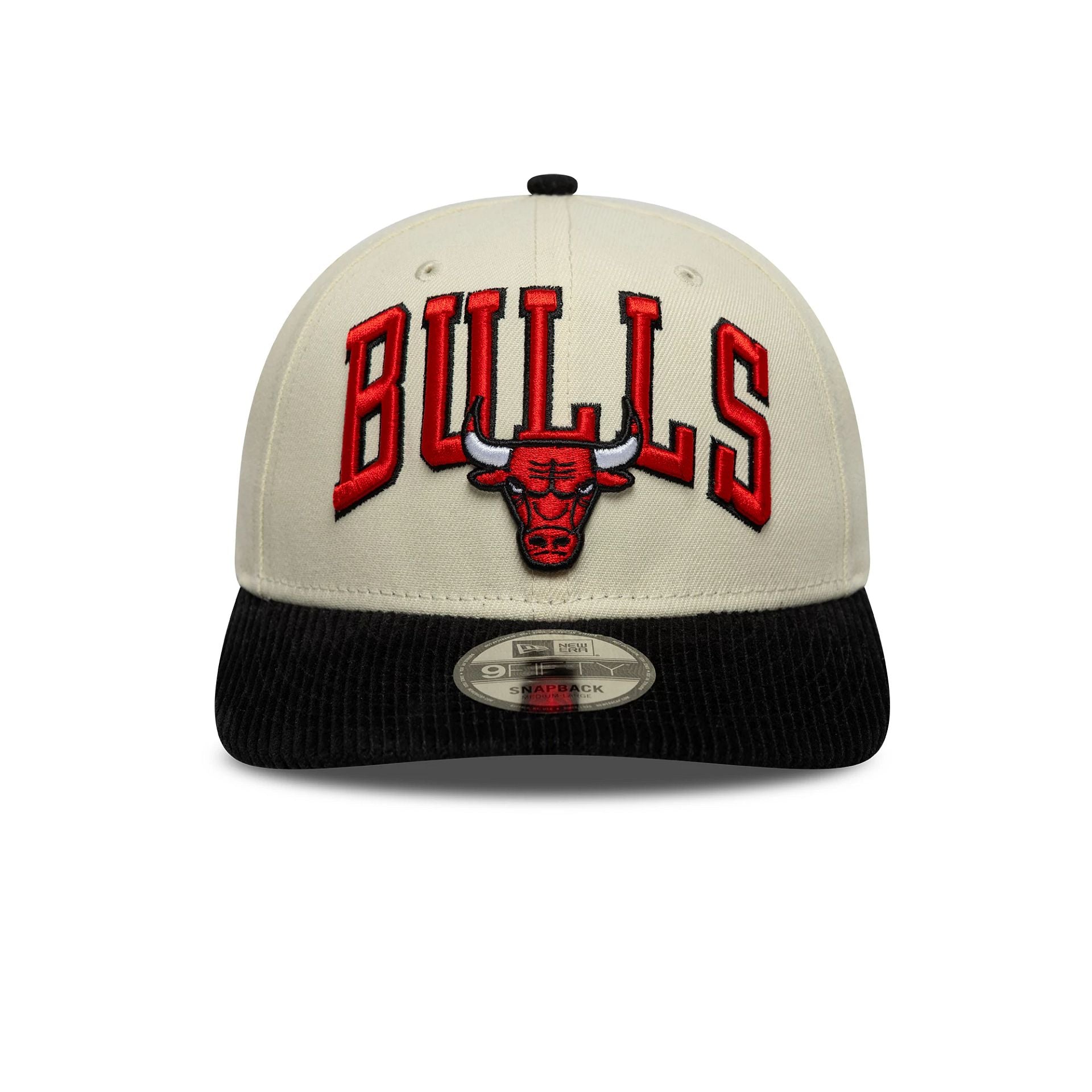 Chicago Bulls NBA Cord Visor Cream 9FIFTY Snapback Adjustable Cap