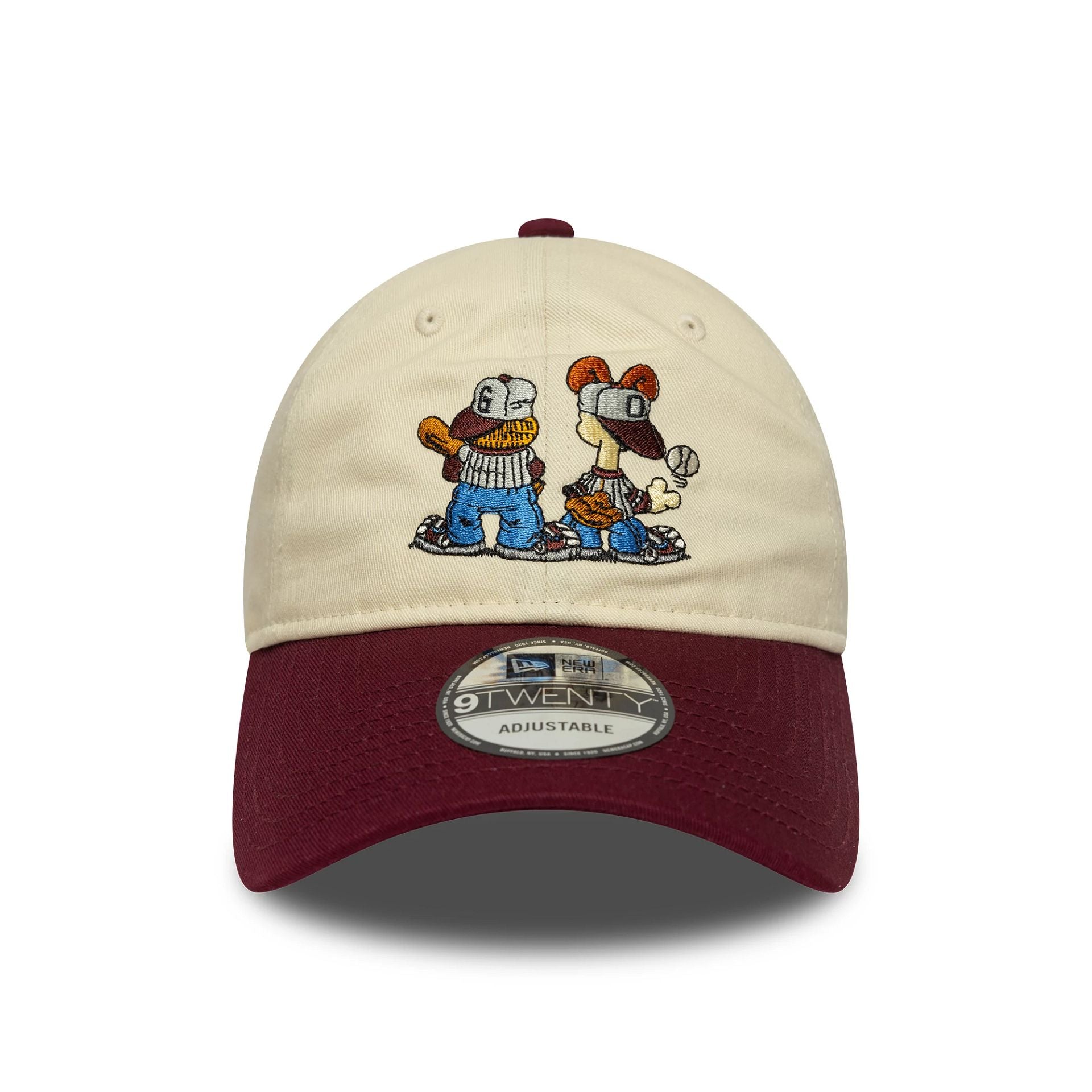 Garfield Baseball Nickelodeon Cream 9TWENTY Adjustable Cap