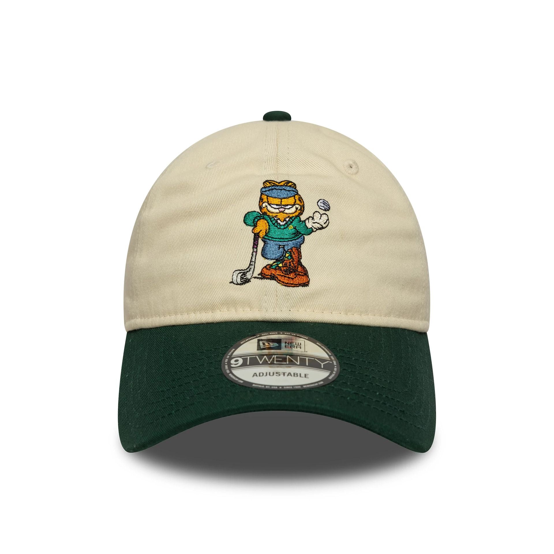 Garfield Golf Nickelodeon Cream 9TWENTY Adjustable Cap
