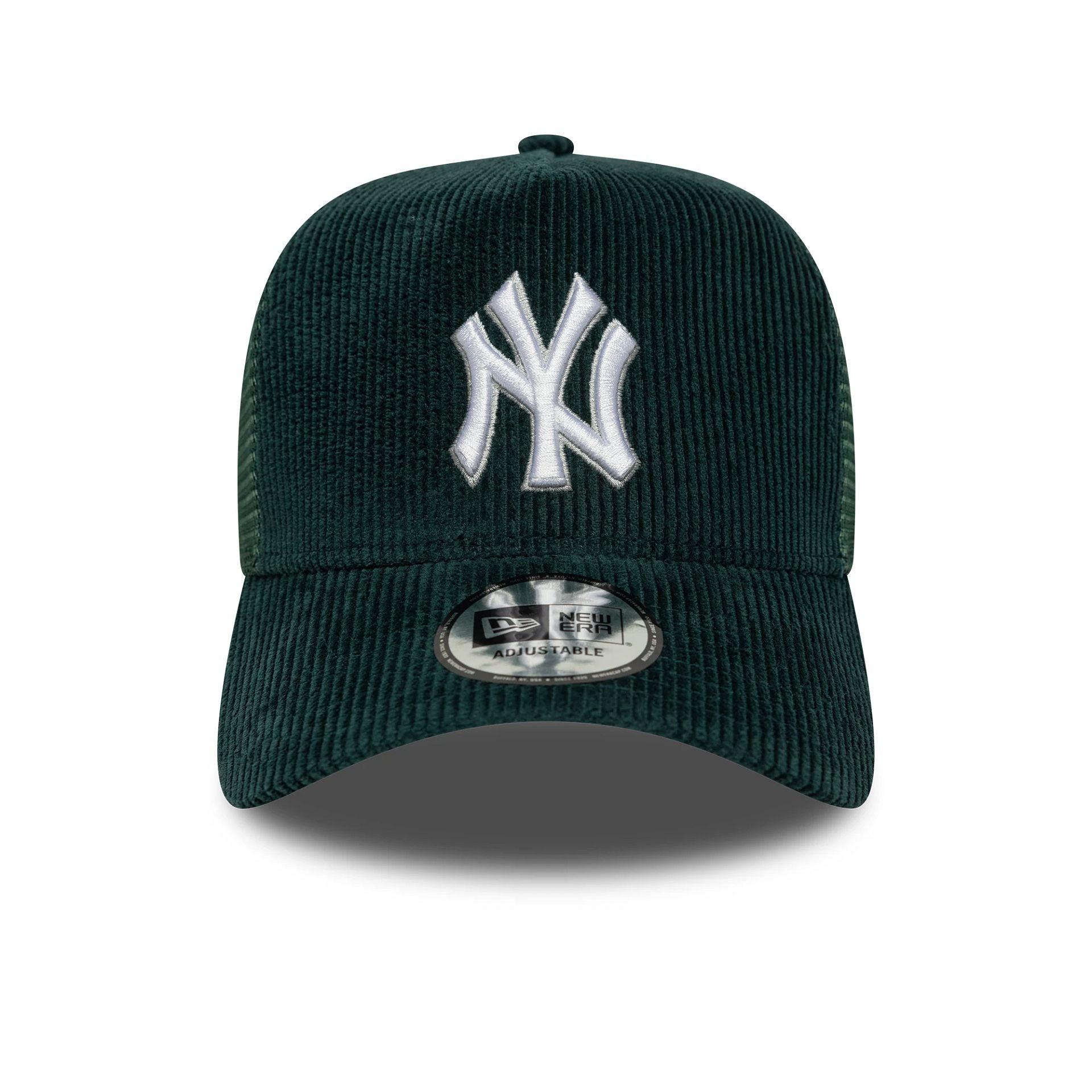 New York Yankees MLB Cord Dark Green 9FORTY A-Frame Trucker Adjustable Cap