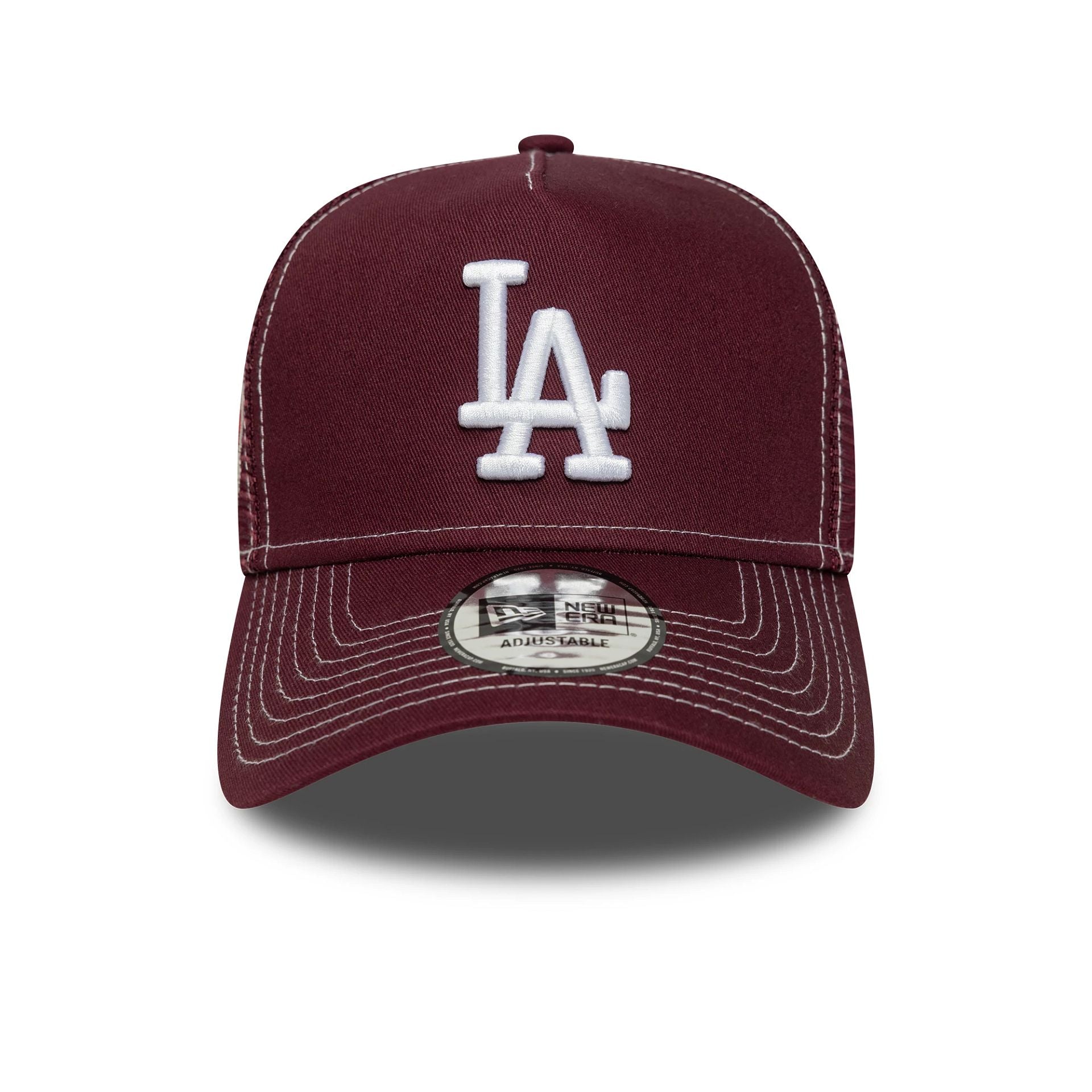 LA Dodgers MLB World Series Dark Red 9FORTY E-Frame Trucker Adjustable Cap