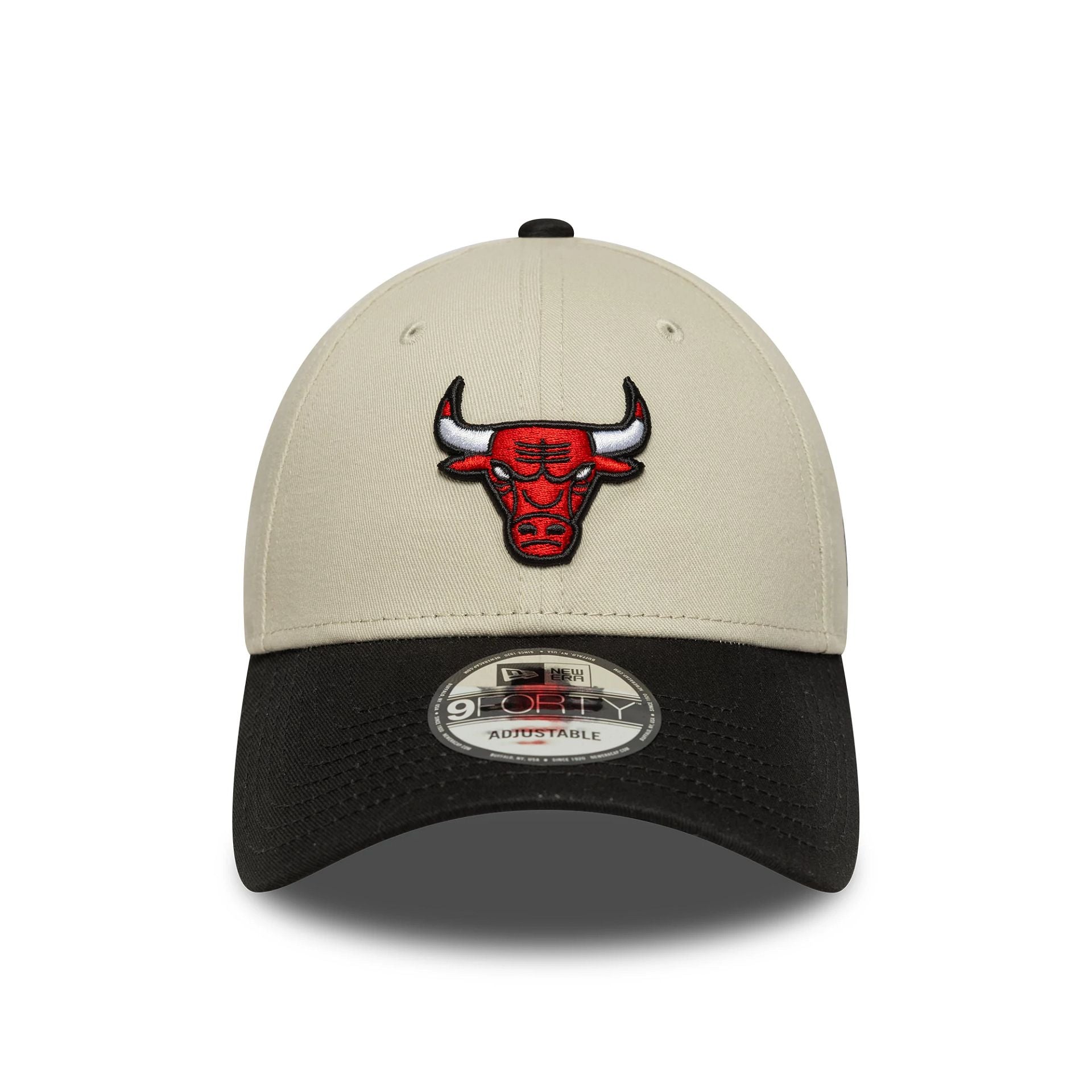 Chicago Bulls NBA Colour Block Cream 9FORTY Adjustable Cap