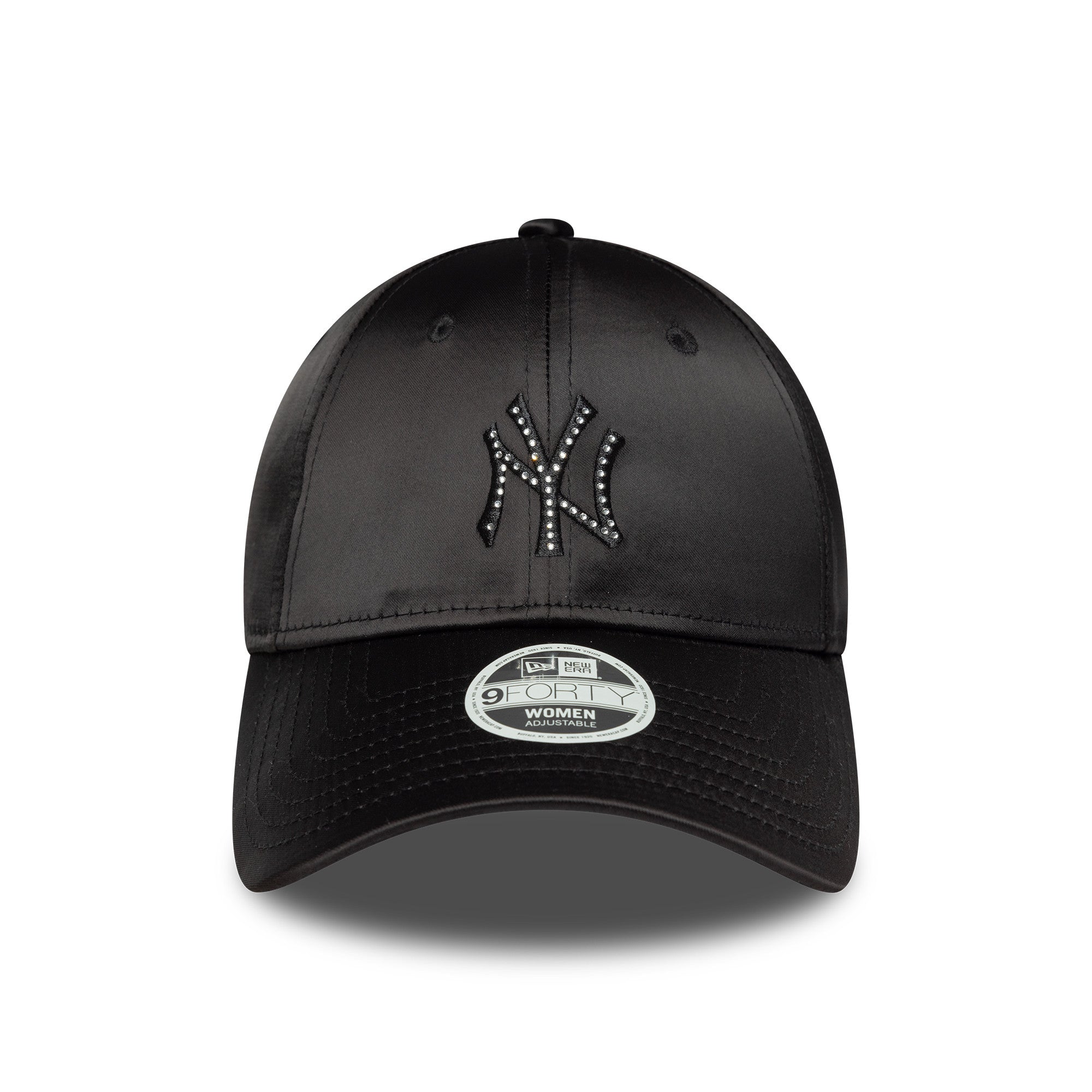 New York Yankees MLB Satin Rhinestone Black 9FORTY Adjustable Cap