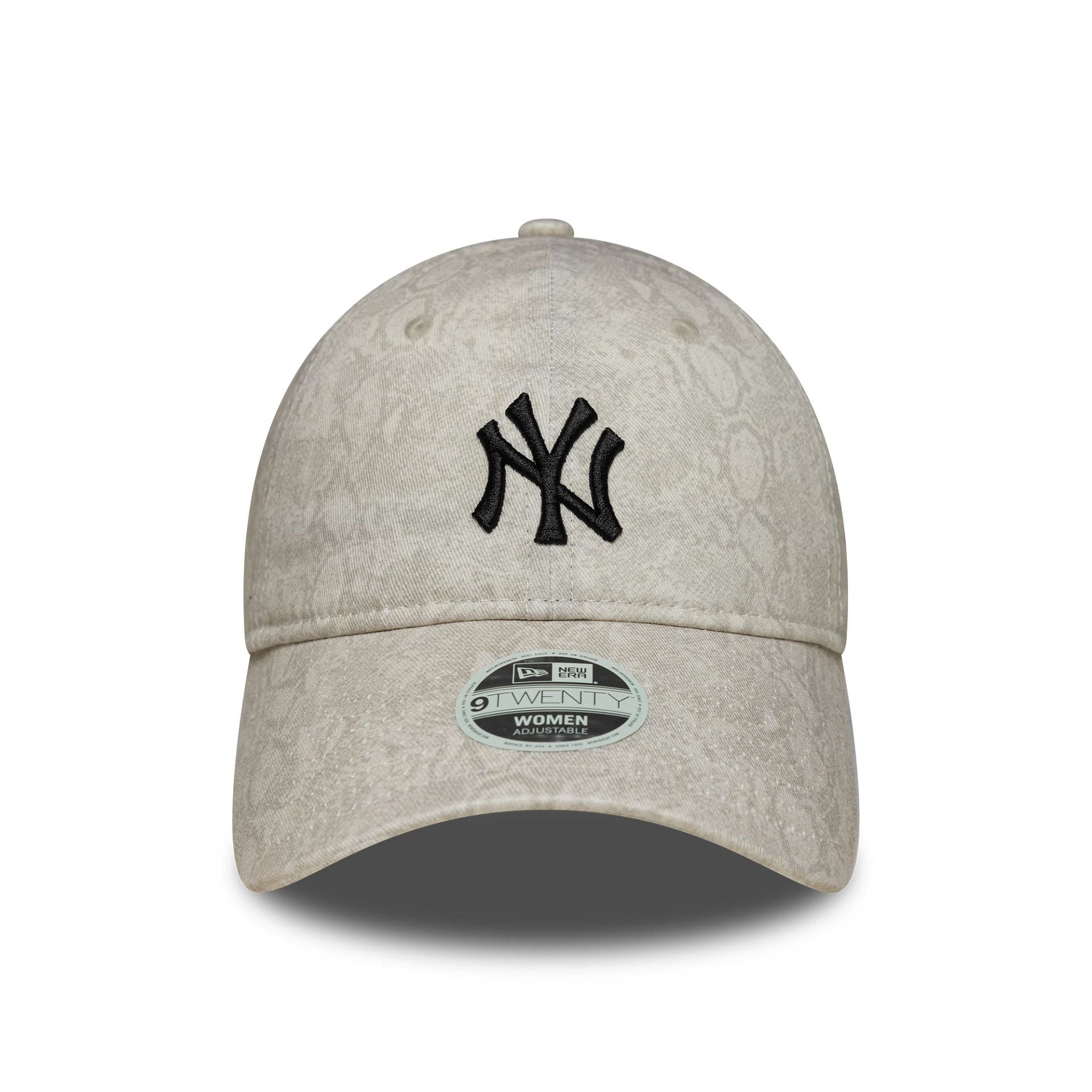 New York Yankees Womens MLB Animal Cream 9TWENTY Adjustable Cap