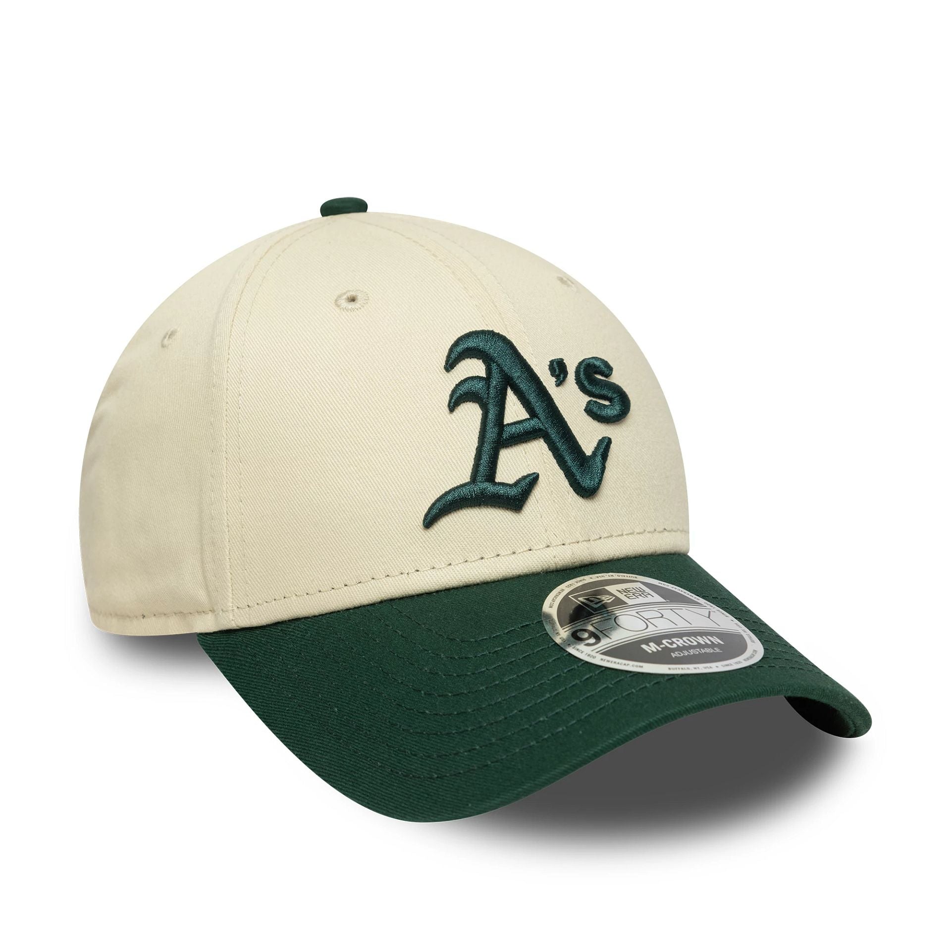 Oakland Athletics MLB Colour Block Cream 9FORTY M-Crown Adjustable Cap