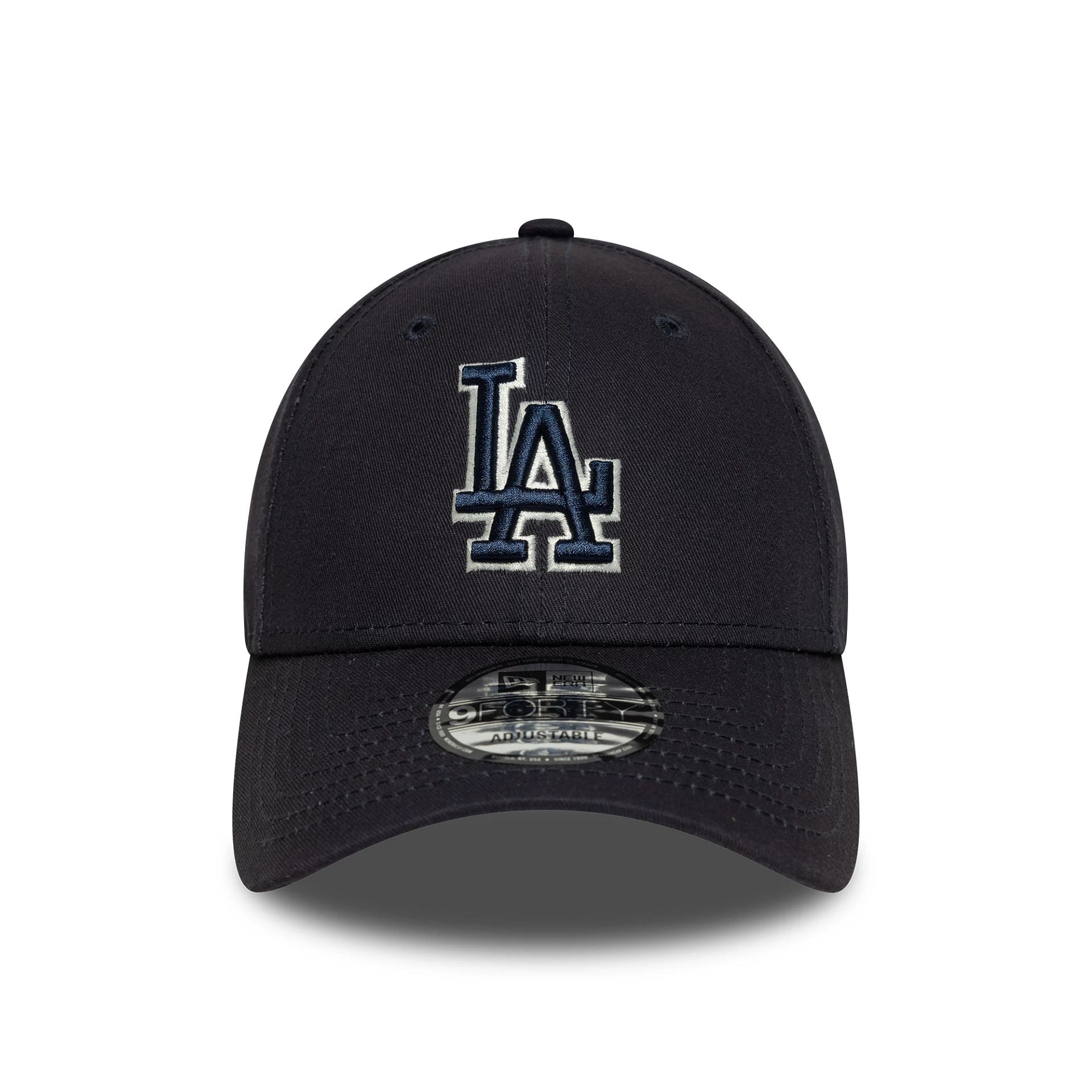 LA Dodgers MLB Team Outline Navy 9FORTY Adjustable Cap