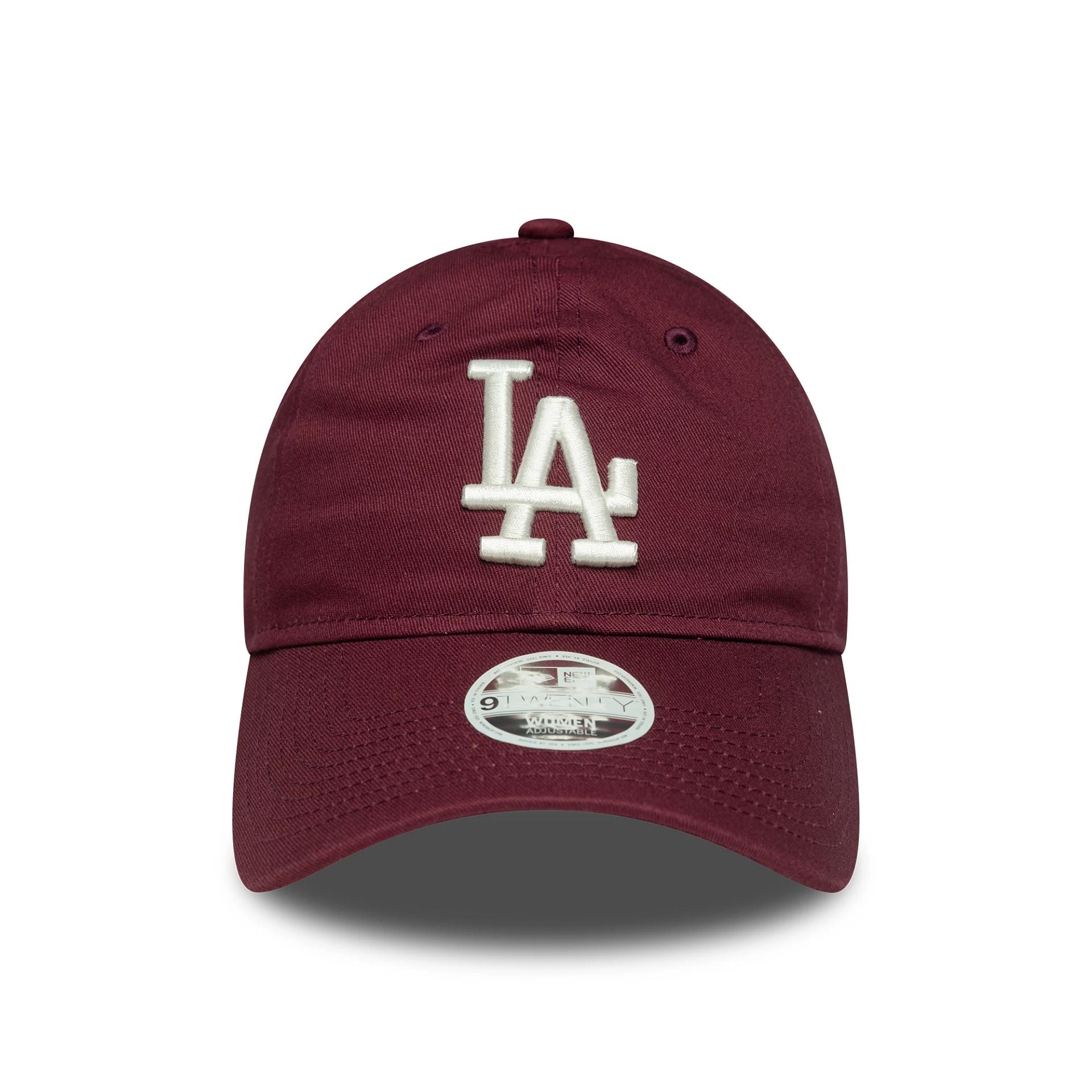 LA Dodgers Womens MLB League Essential Dark Red 9TWENTY Adjustable Cap