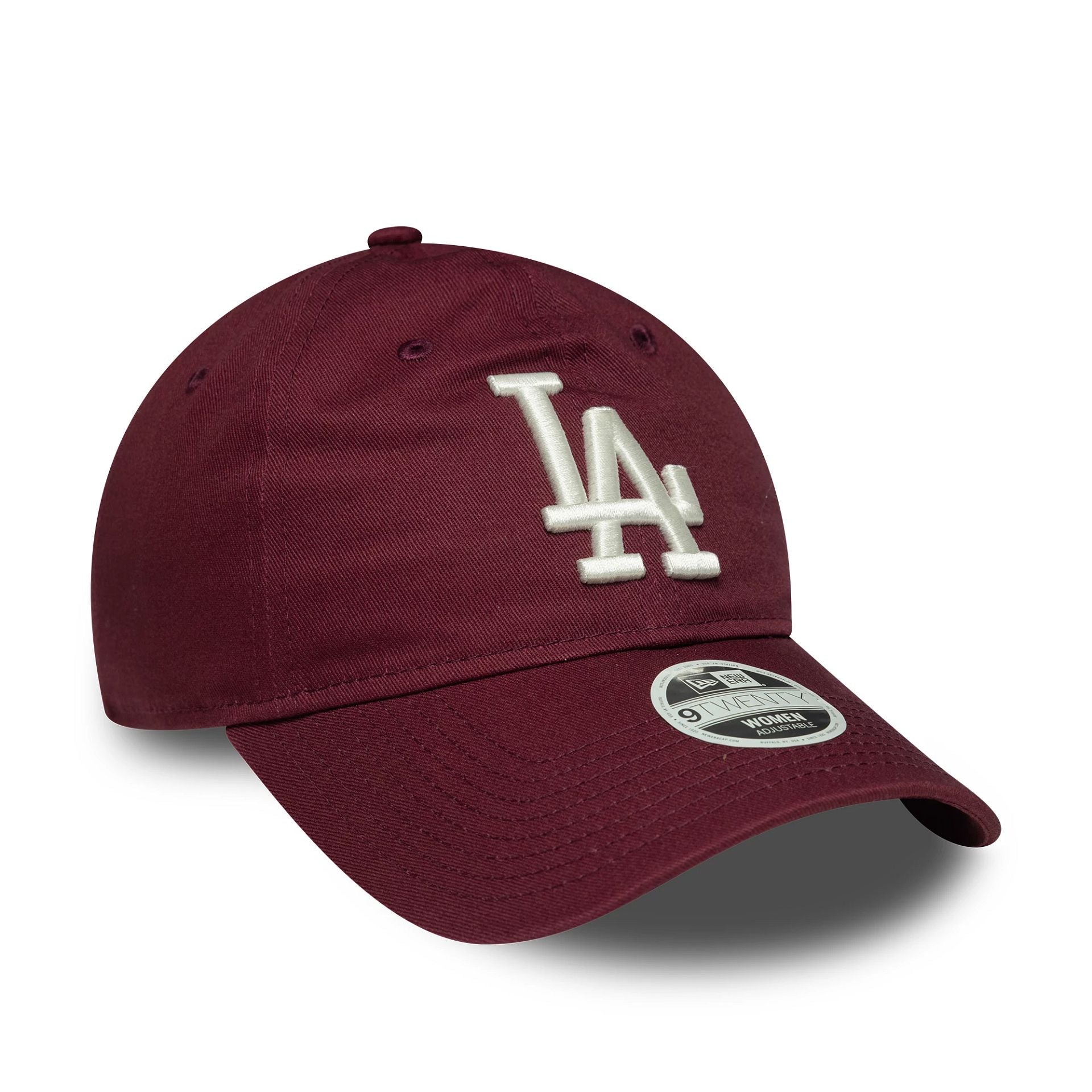 LA Dodgers Womens MLB League Essential Dark Red 9TWENTY Adjustable Cap