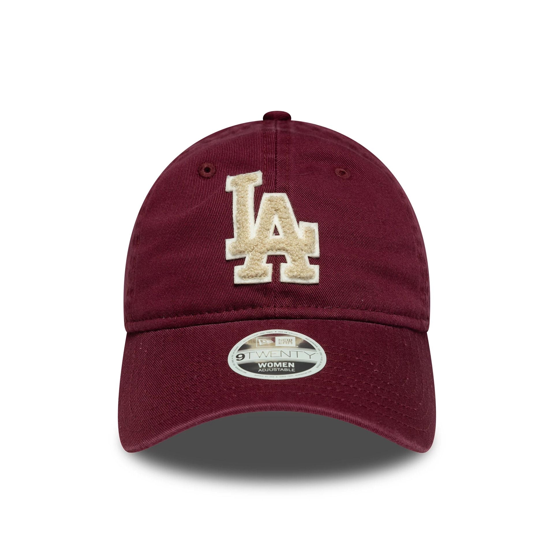 LA Dodgers Womens MLB Boucle Dark Red 9TWENTY Adjustable Cap