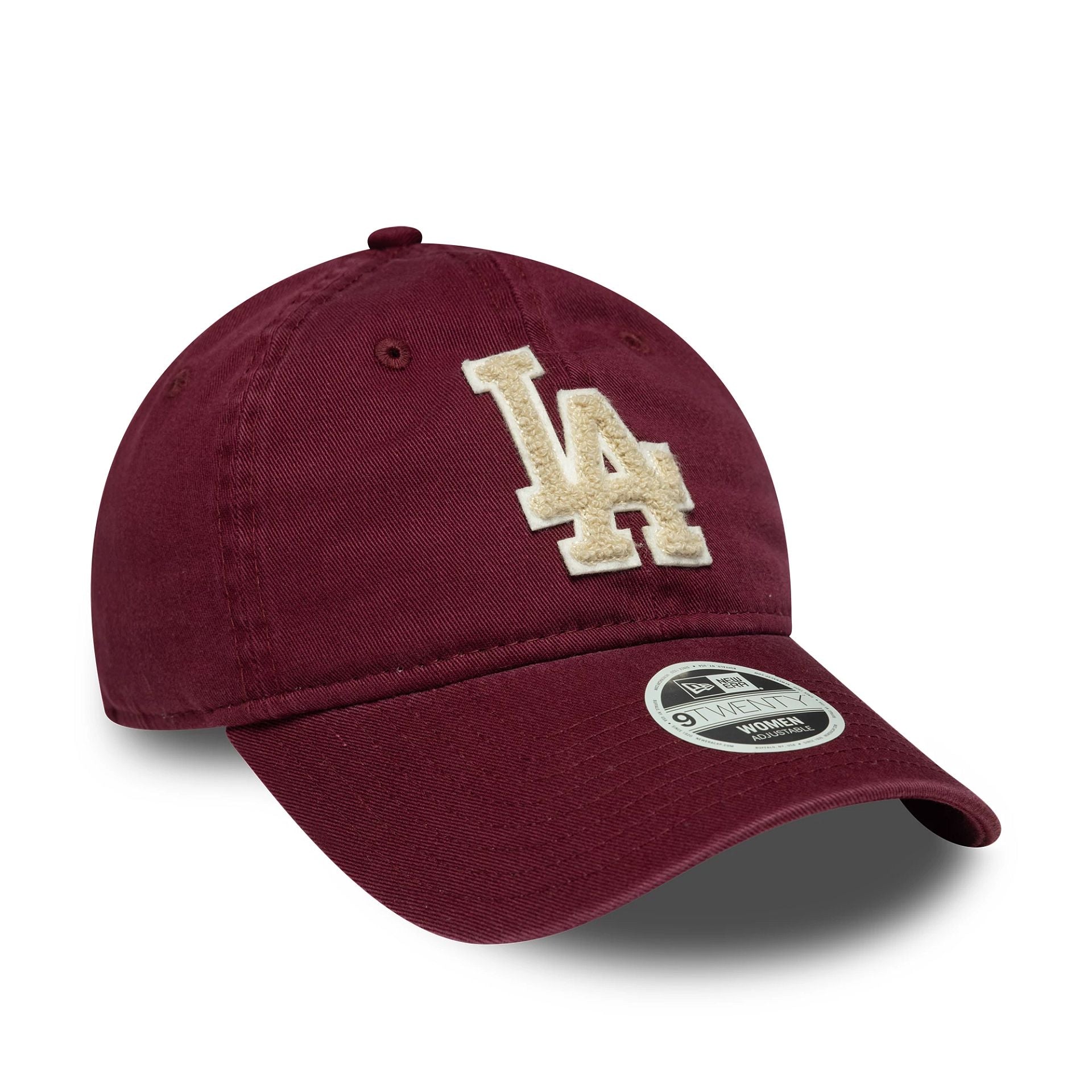 LA Dodgers Womens MLB Boucle Dark Red 9TWENTY Adjustable Cap