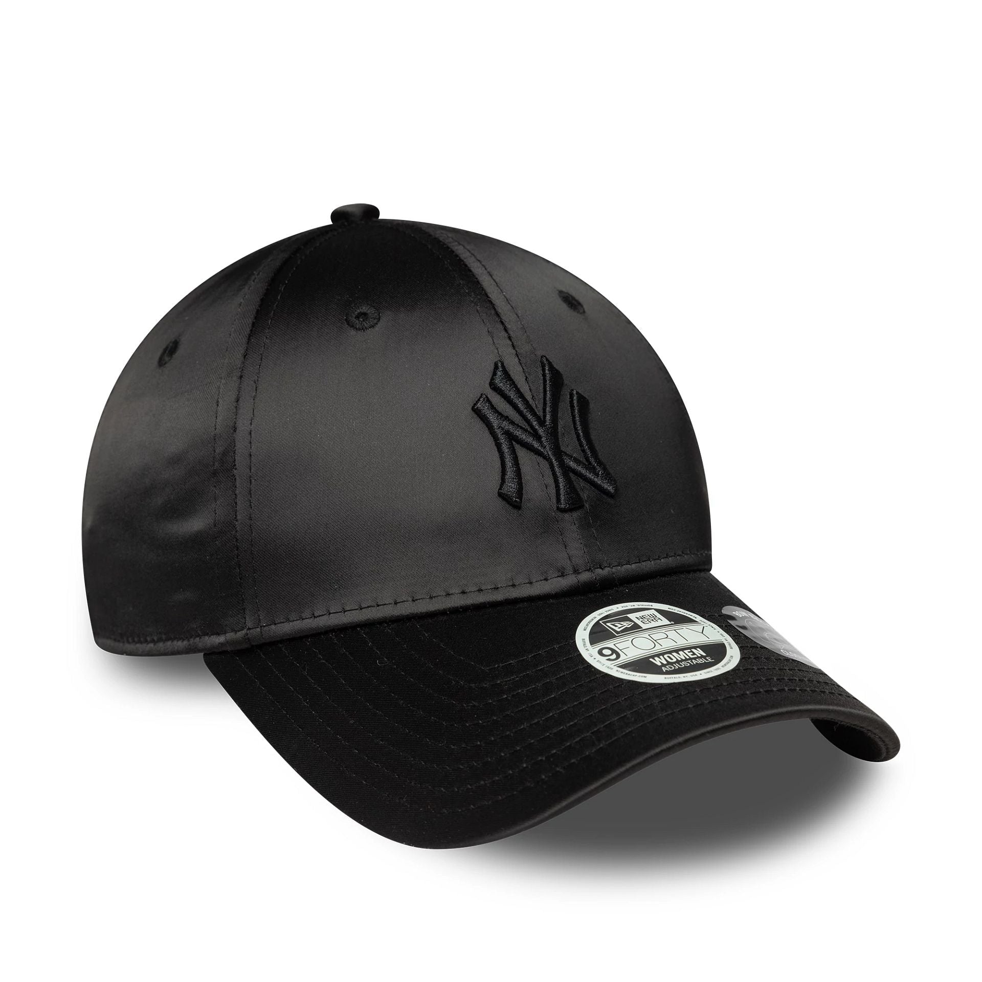 New York Yankees Womens MLB Satin Bow Back Black 9FORTY Adjustable Cap