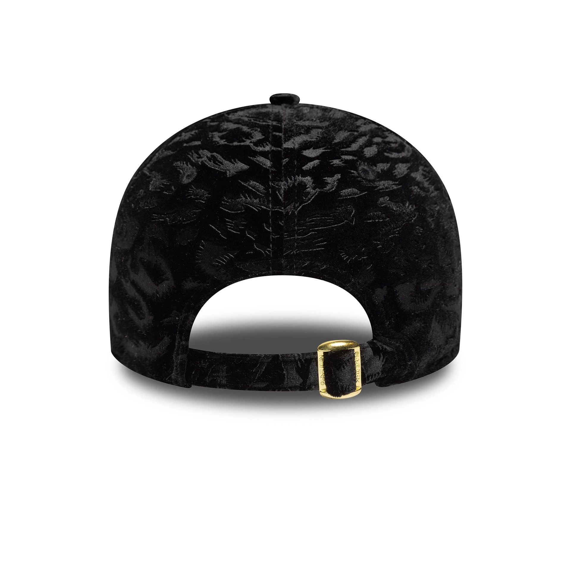 New York Yankees Womens MLB Leo Velour Black 9FORTY Adjustable Cap