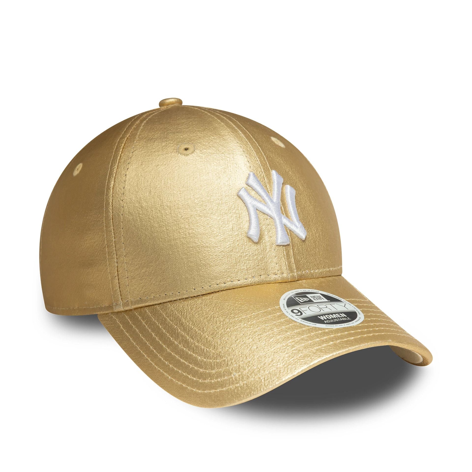 New York Yankees Womens MLB Metallic Gold 9FORTY Adjustable Cap