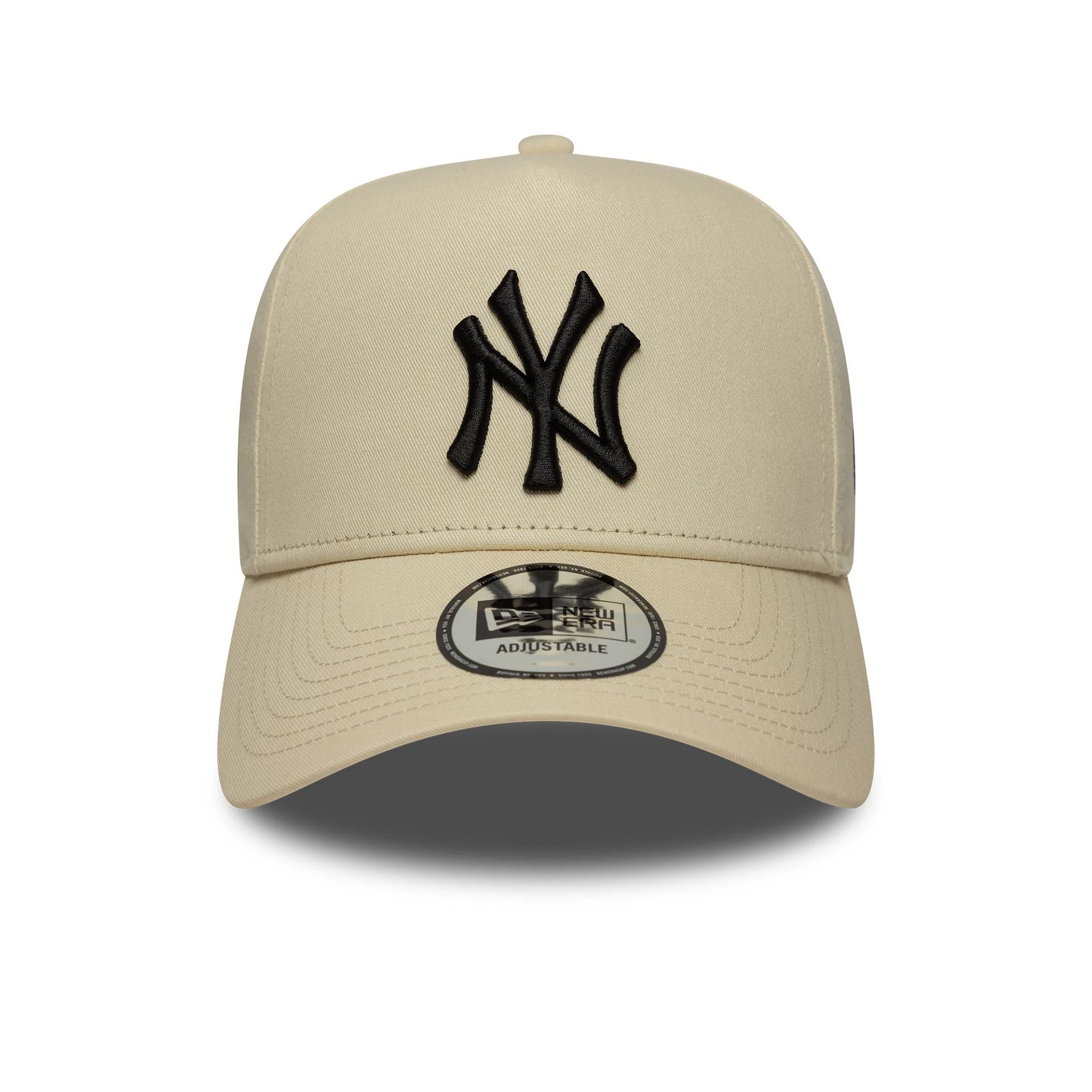 New York Yankees MLB Sidepatch Light Beige 9FORTY E-Frame Adjustable Cap