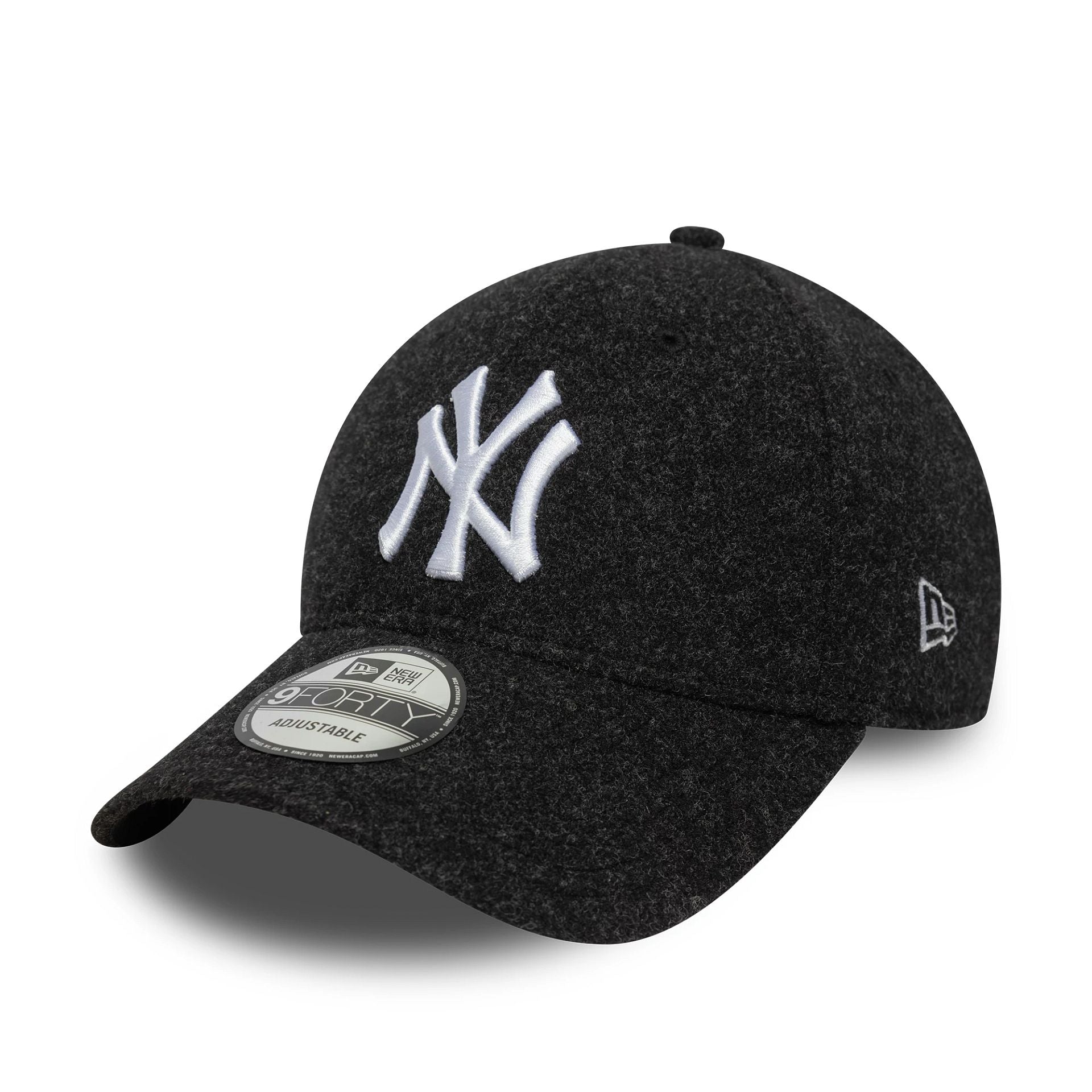 New York Yankees MLB Melton Wool Black 9FORTY Adjustable Cap