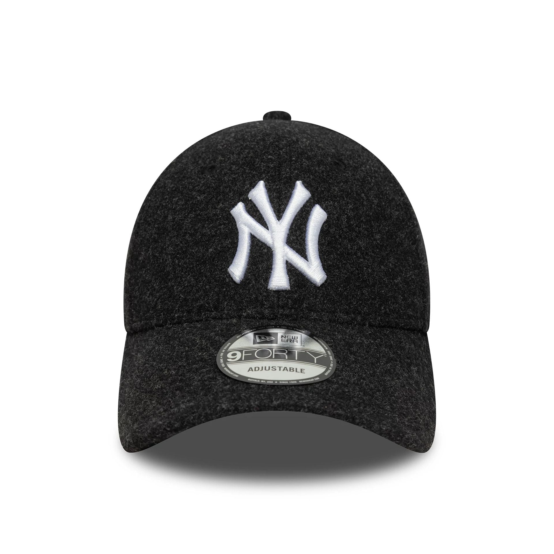 New York Yankees MLB Melton Wool Black 9FORTY Adjustable Cap