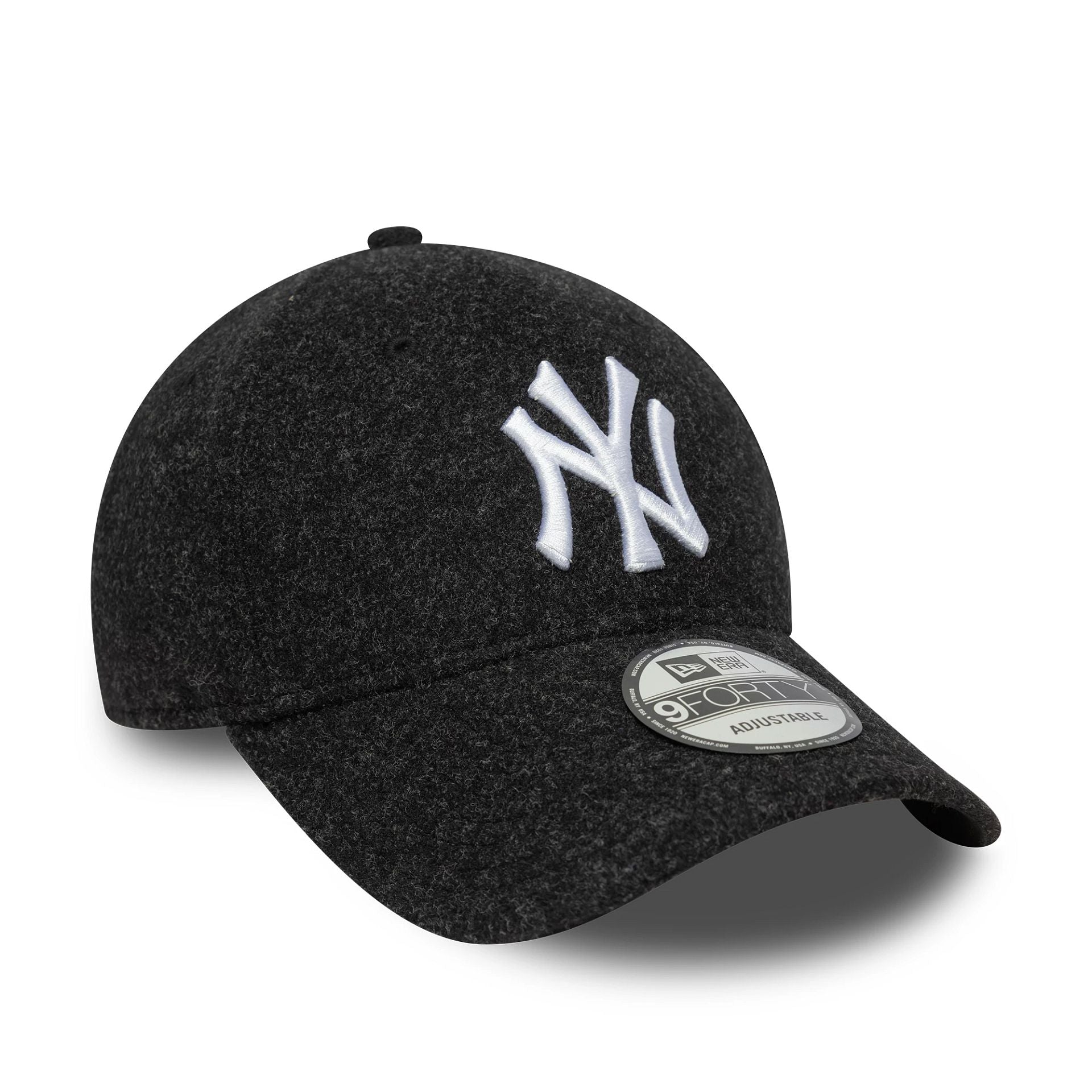 New York Yankees MLB Melton Wool Black 9FORTY Adjustable Cap
