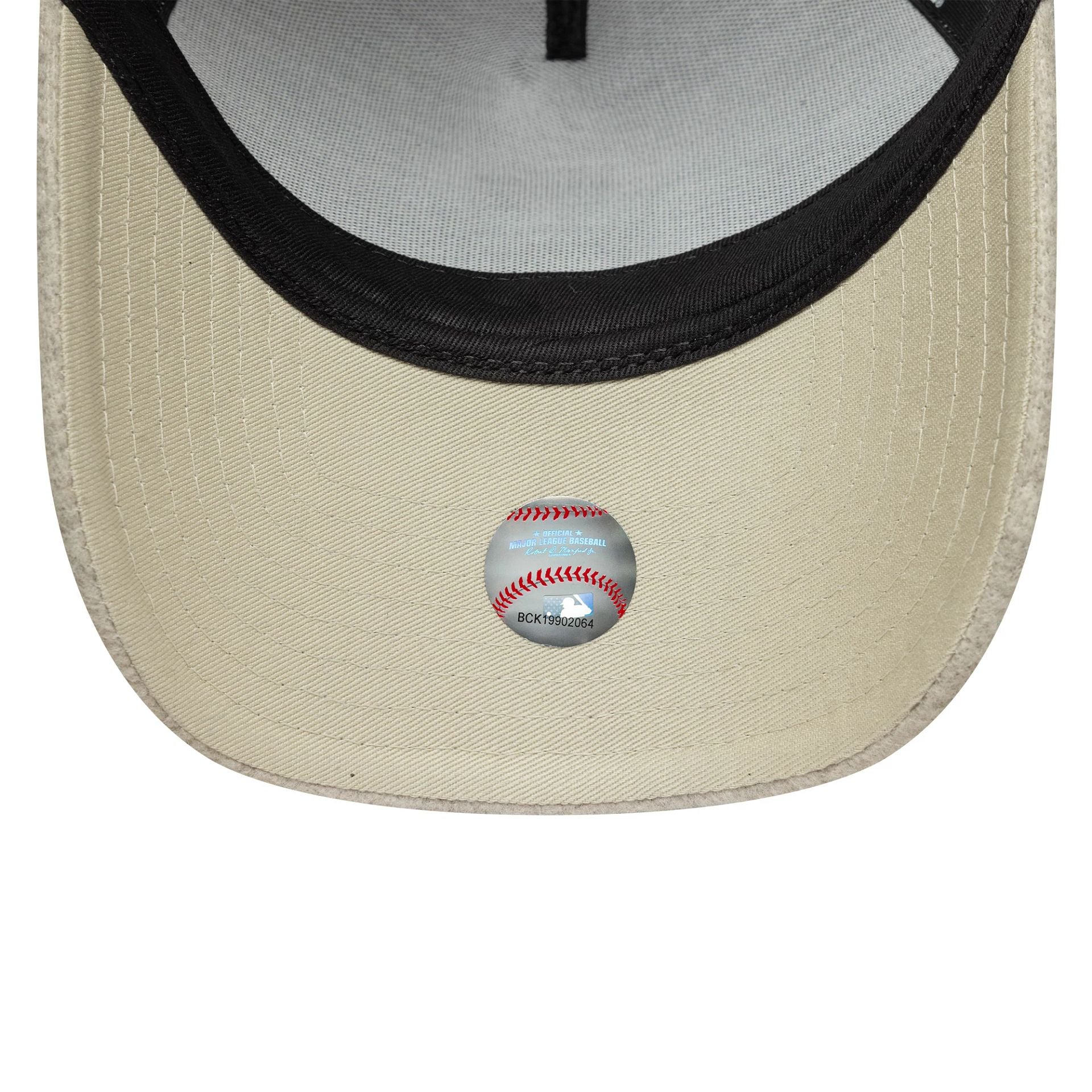 New York Yankees MLB Melton Wool Cream 9FORTY E-Frame Adjustable Cap