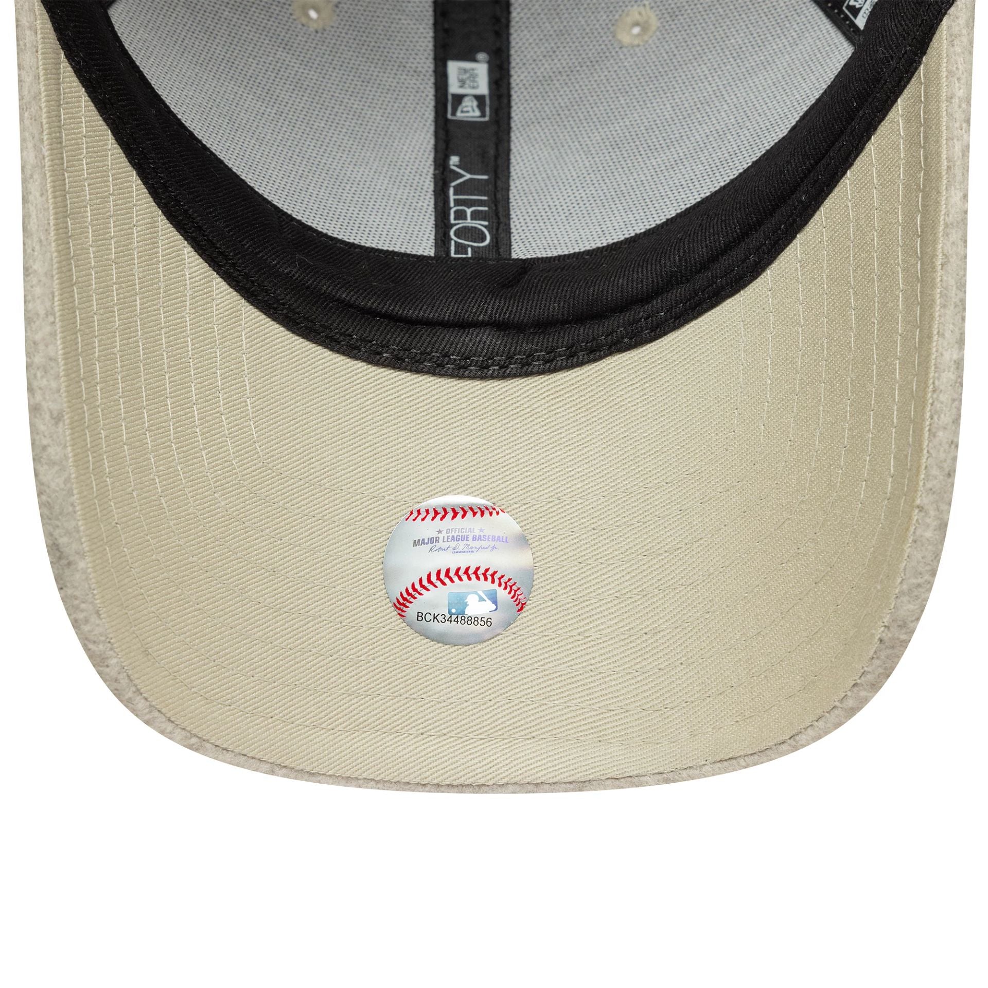 New York Yankees MLB Melton Wool Cream 9FORTY Adjustable Cap