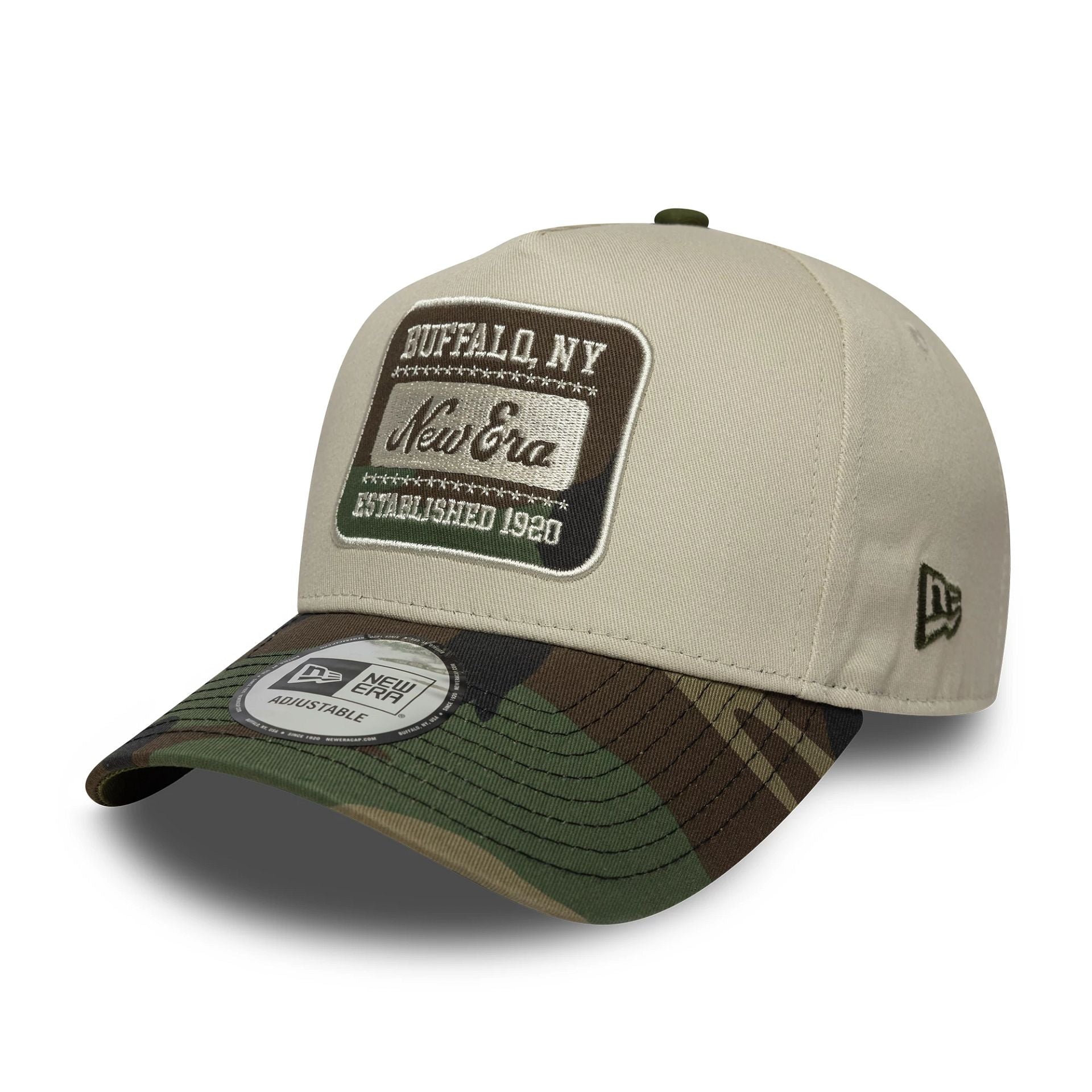 New Era Camo Patch Cream 9FORTY E-Frame Adjustable Cap