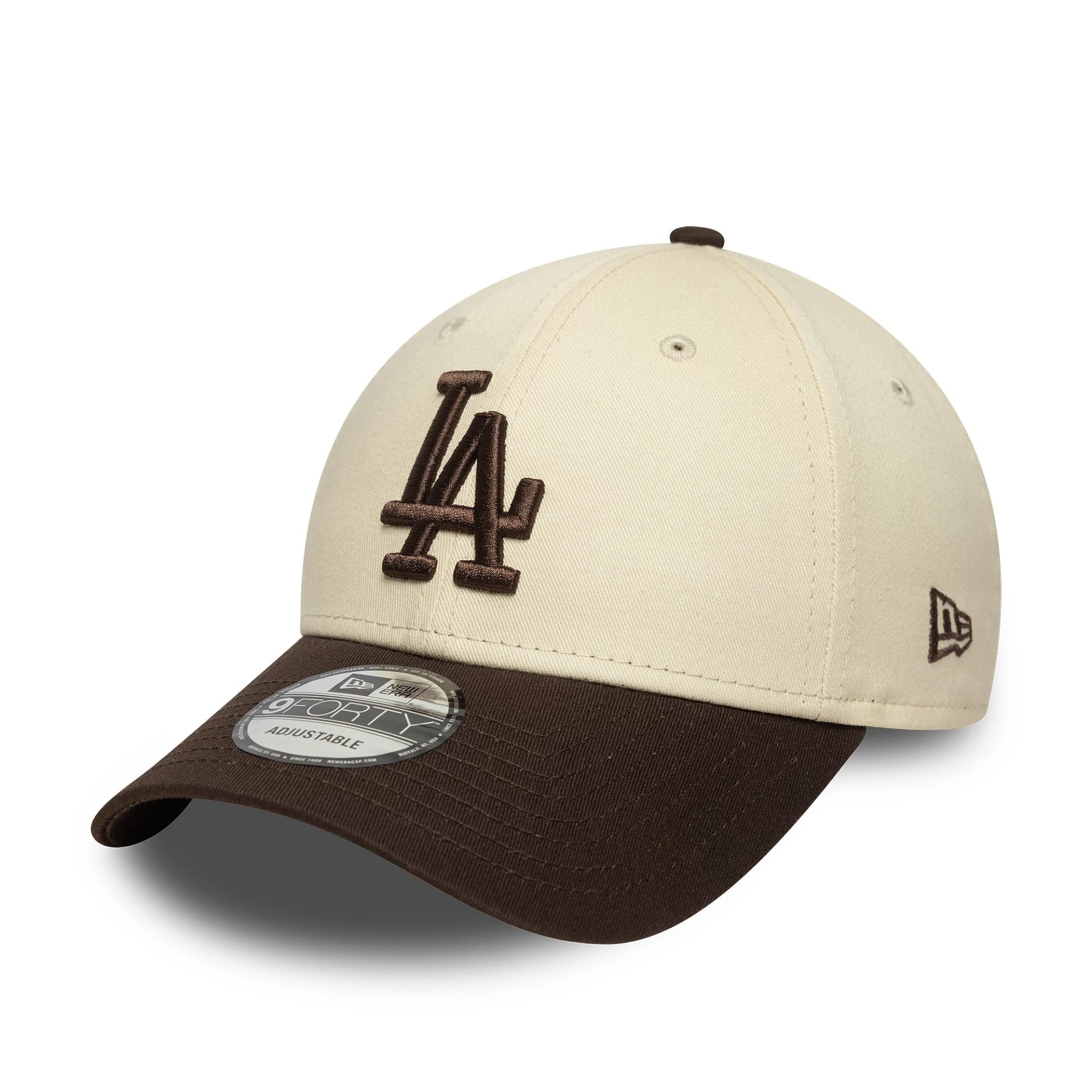 LA Dodgers MLB Sidepatch Cream 9FORTY Adjustable Cap