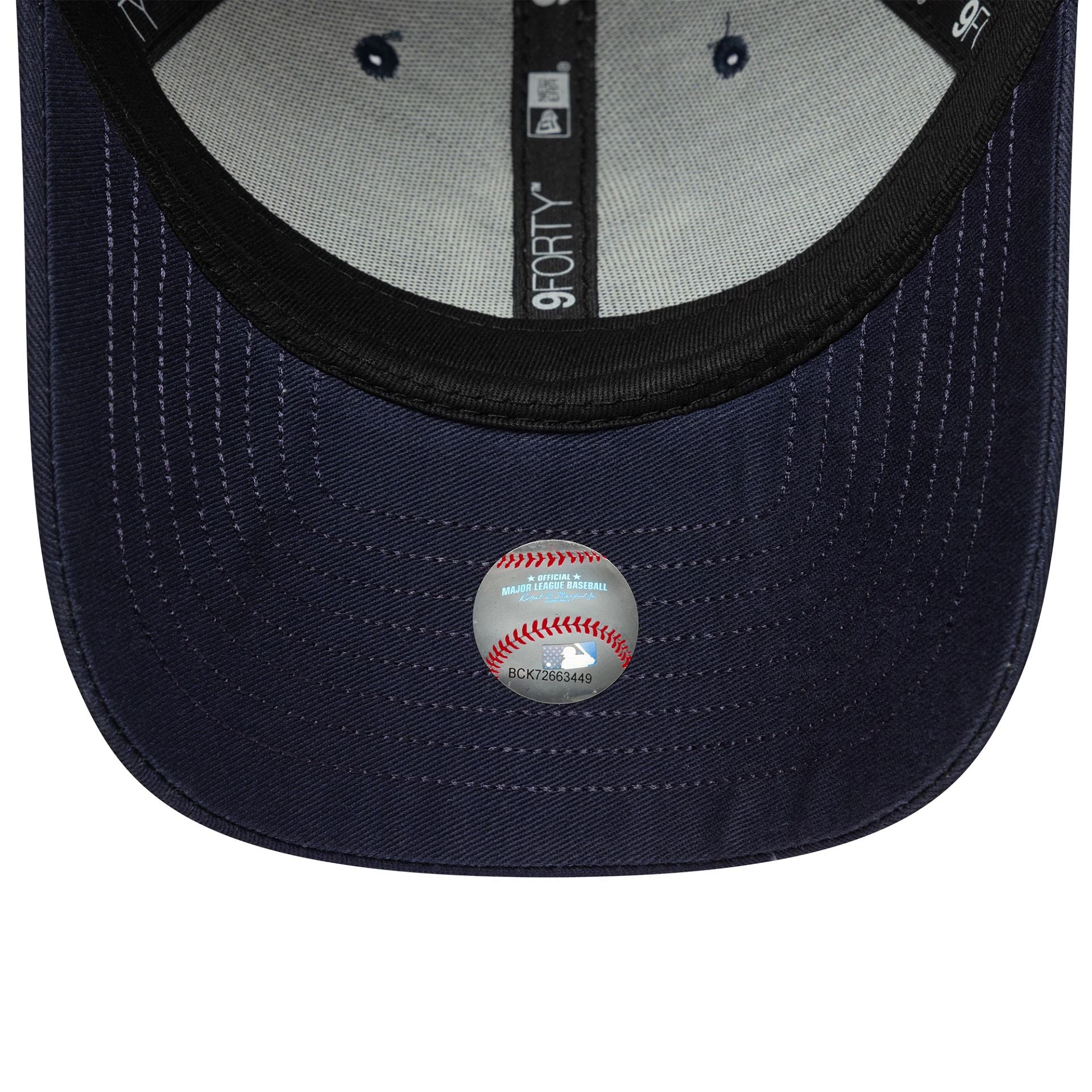 New York Yankees MLB Visor Script Navy 9FORTY Adjustable Cap
