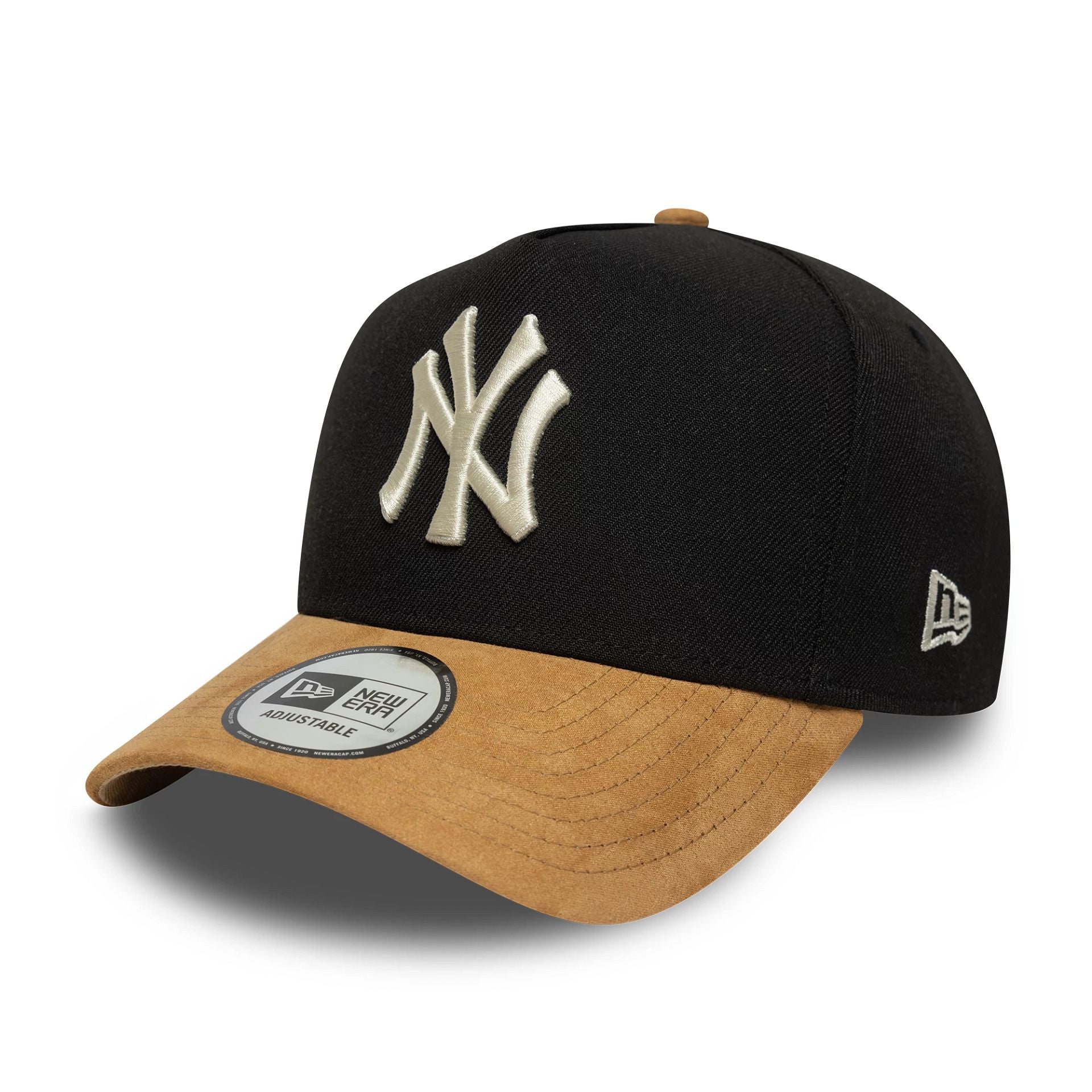 New York Yankees MLB Suede Visor Black 9FORTY E-Frame Adjustable Cap