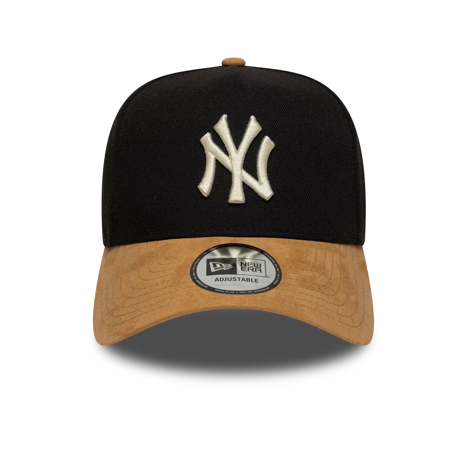 New York Yankees MLB Suede Visor Black 9FORTY E-Frame Adjustable Cap