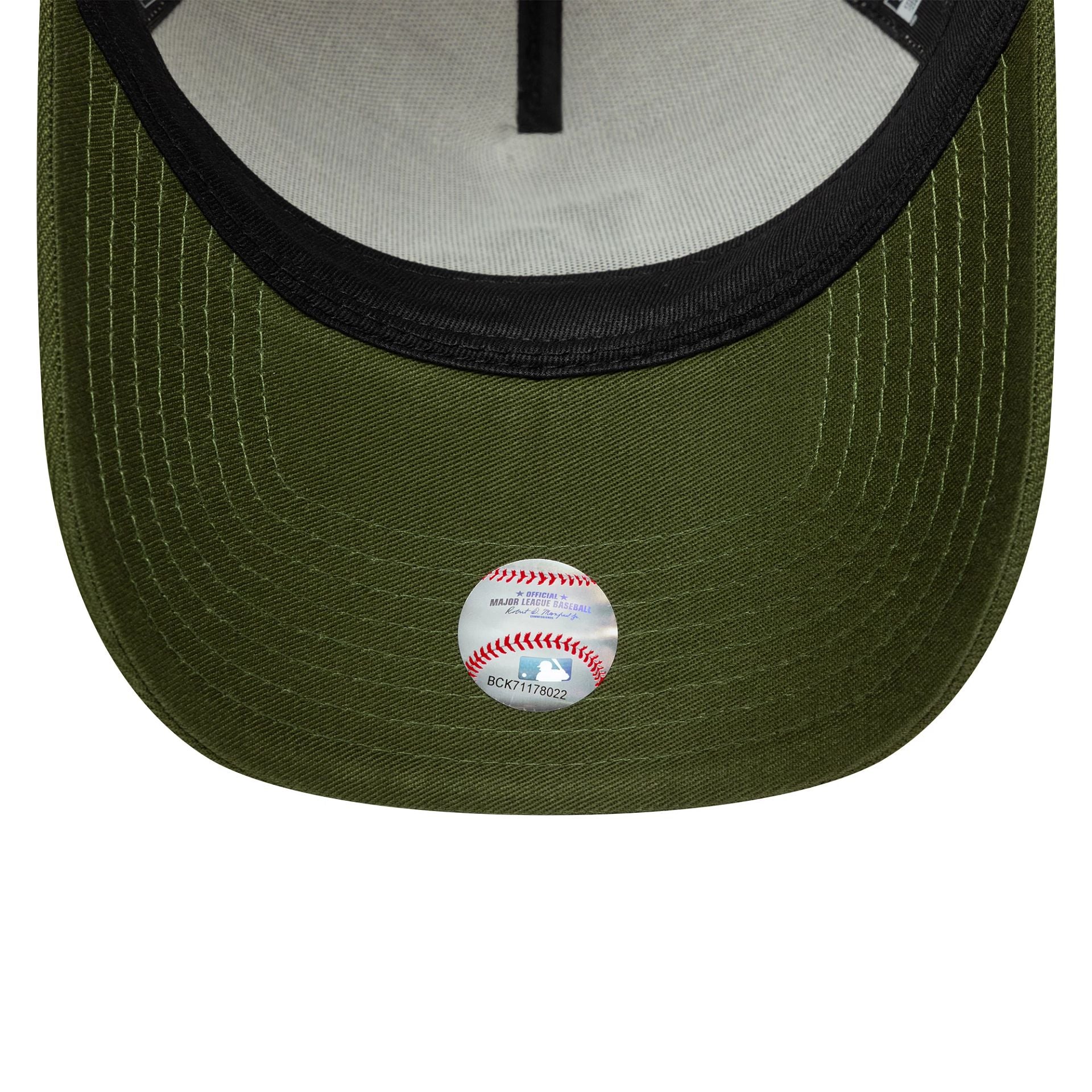 LA Dodgers MLB World Series Patch Cream 9FORTY E-Frame Adjustable Cap