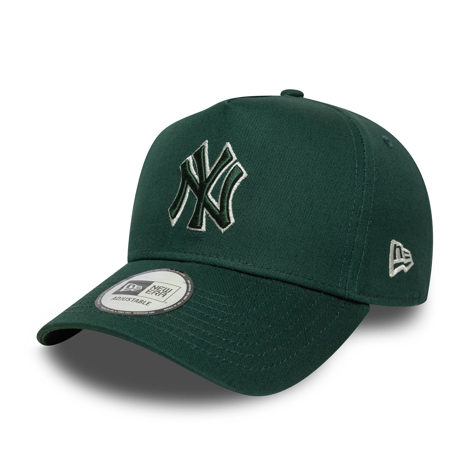 New York Yankees MLB Team Outline Dark Green 9FORTY E-Frame Adjustable Cap