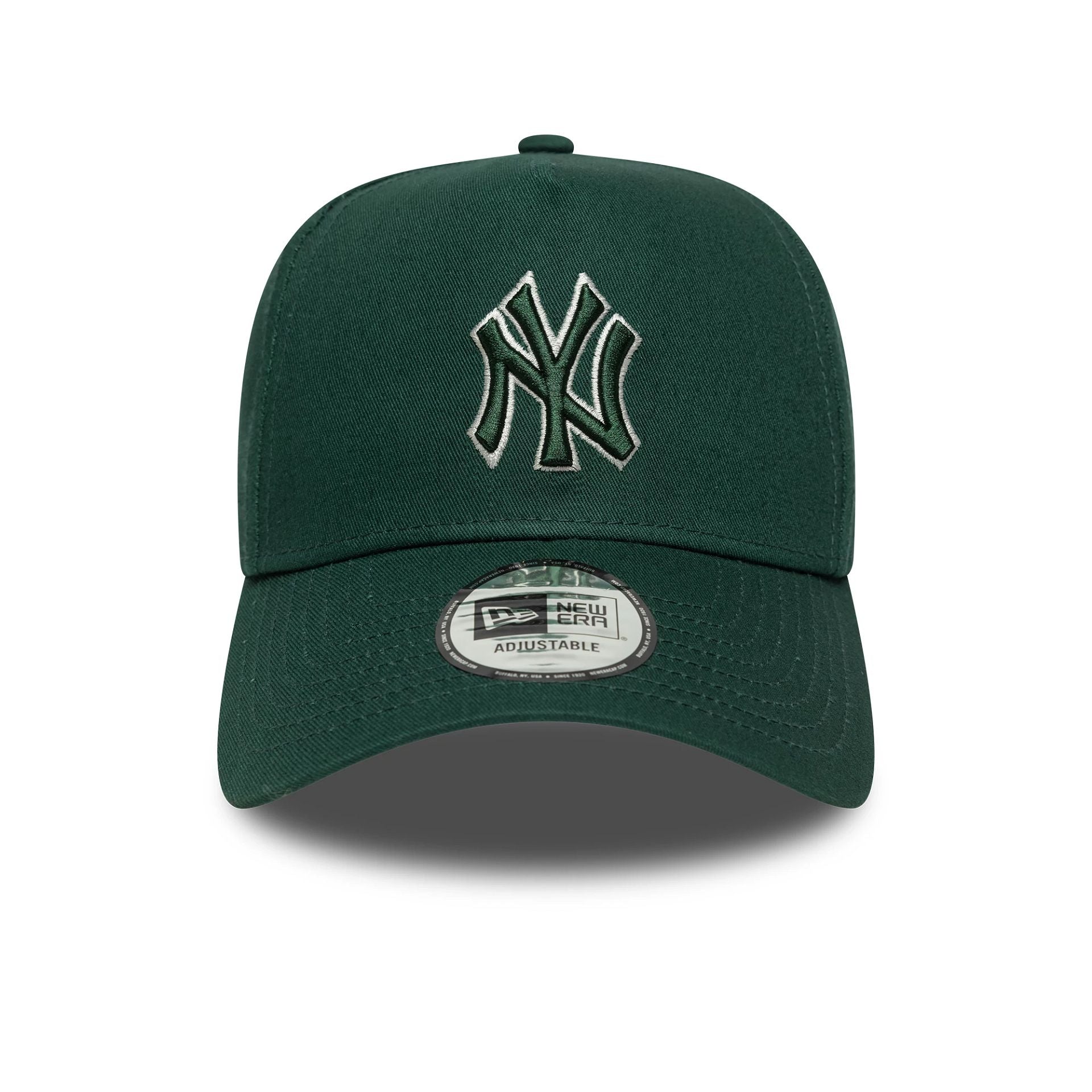 New York Yankees MLB Team Outline Dark Green 9FORTY E-Frame Adjustable Cap