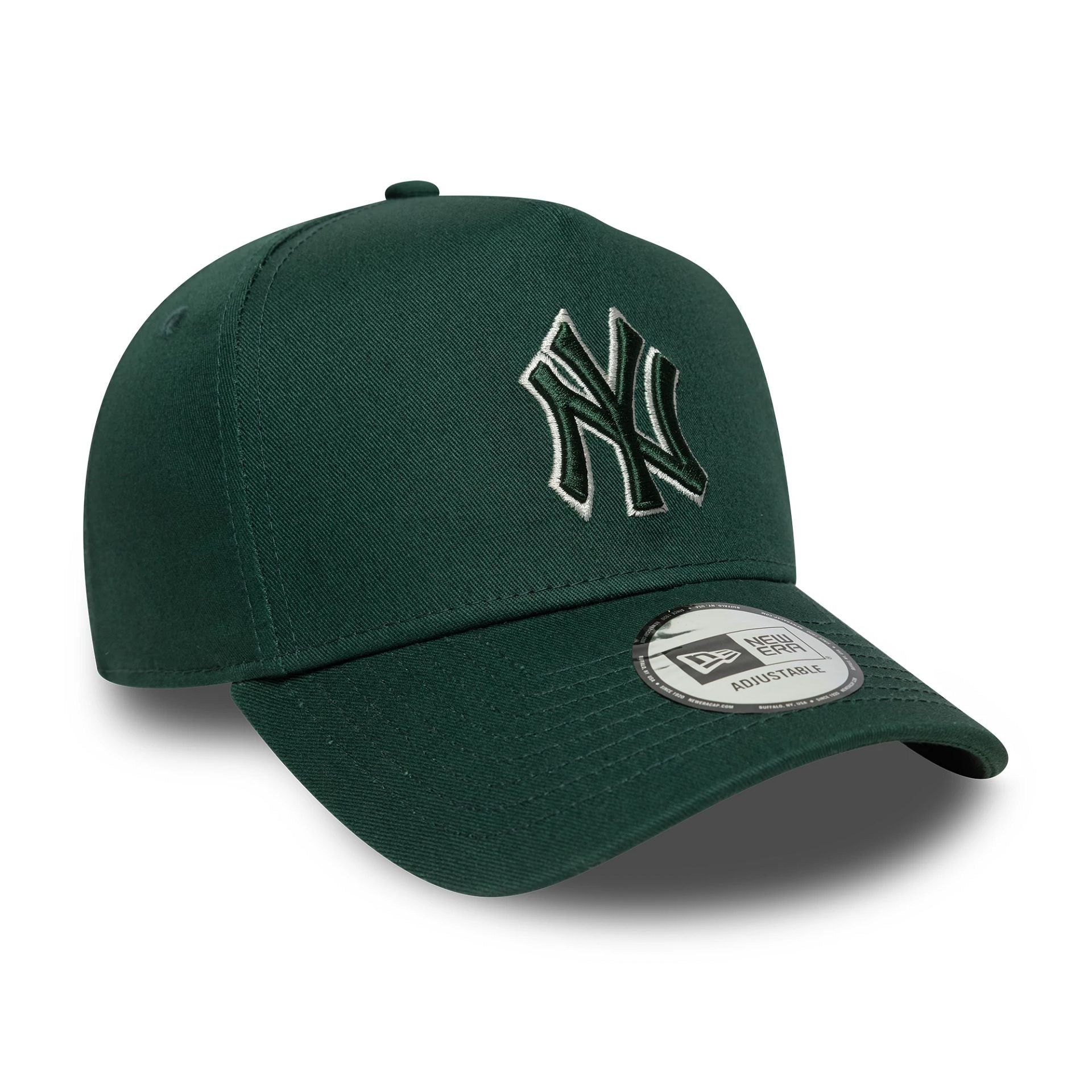 New York Yankees MLB Team Outline Dark Green 9FORTY E-Frame Adjustable Cap