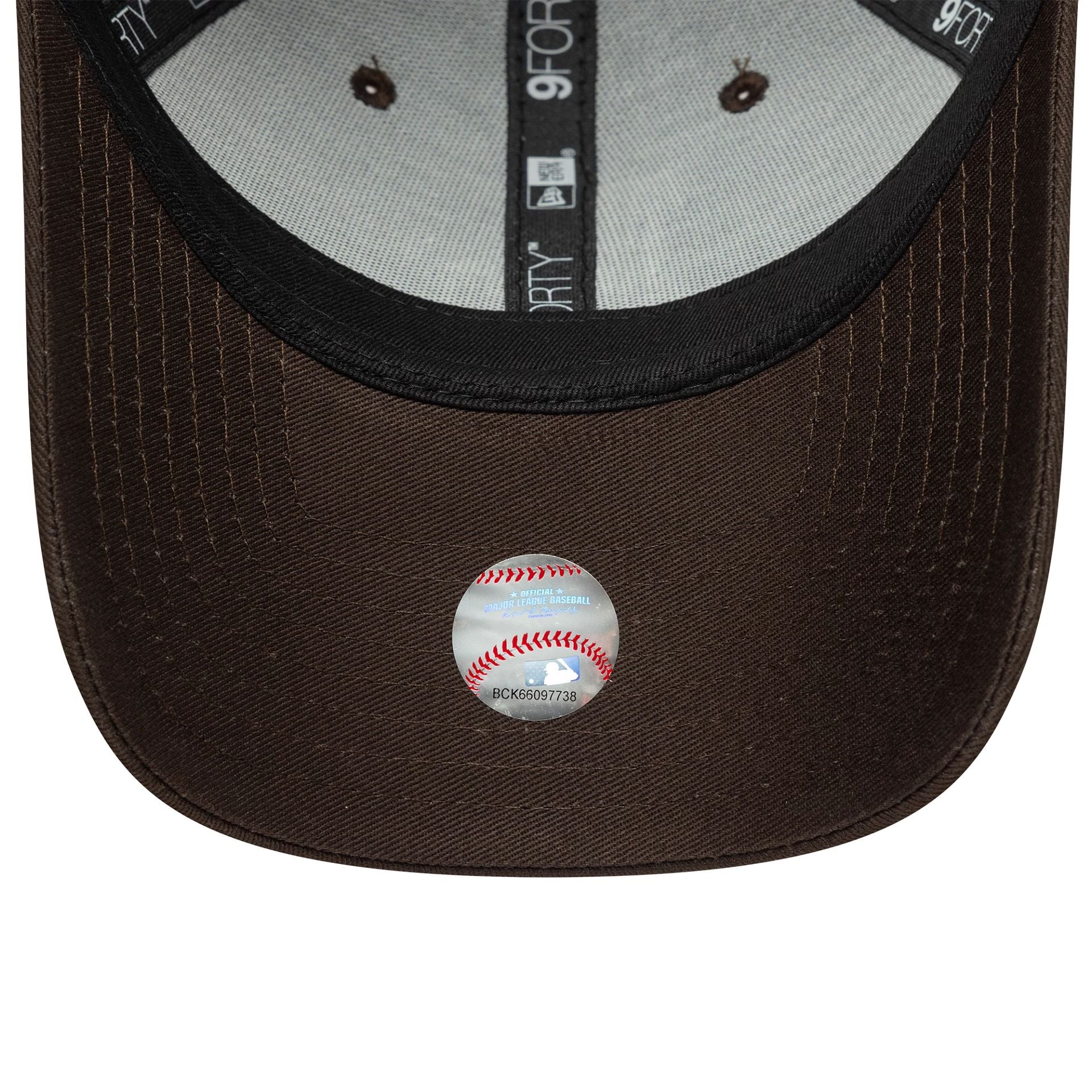 LA Dodgers MLB Team Outline Dark Brown 9FORTY Adjustable Cap
