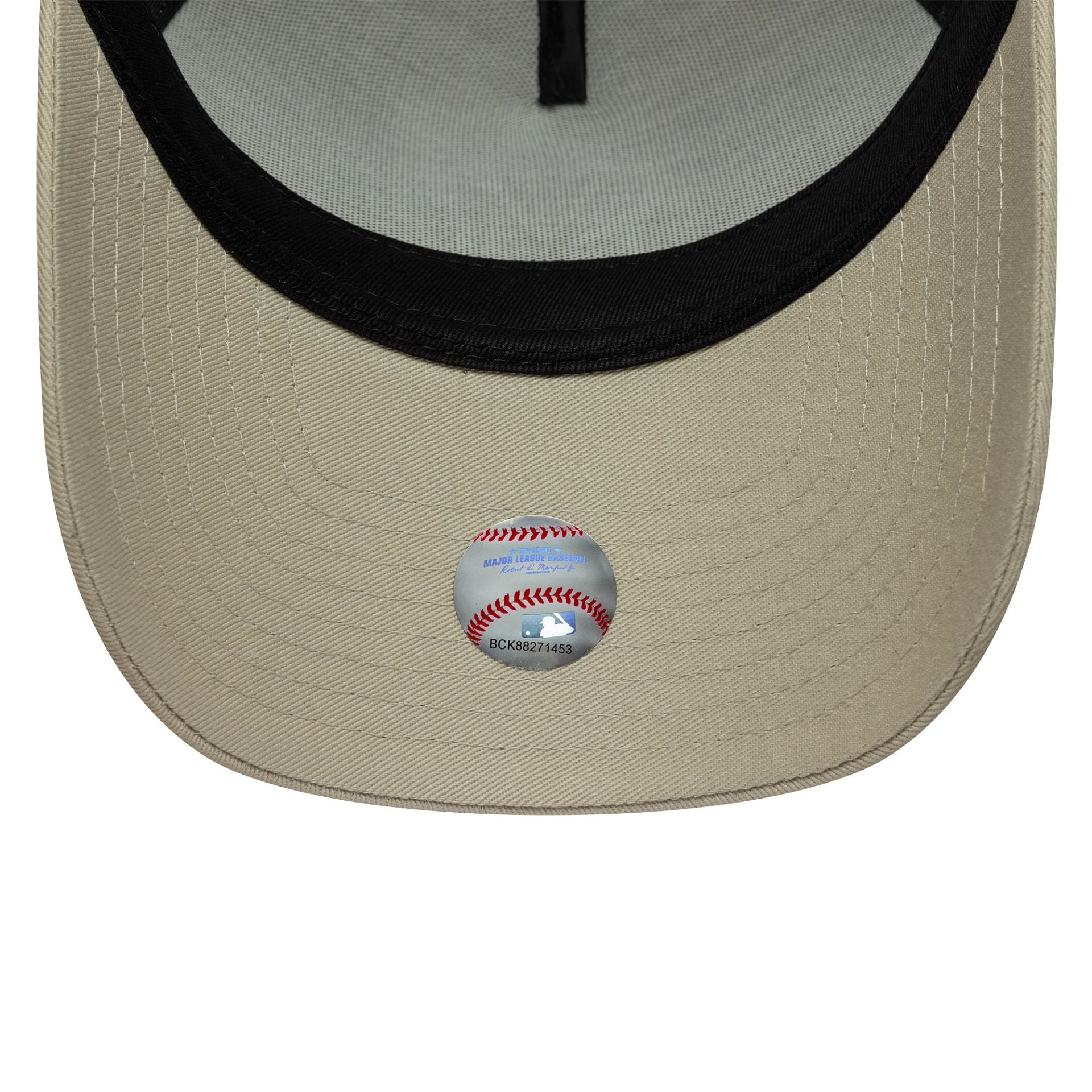 New York Yankees MLB Light Beige 9FORTY A-Frame Trucker Cap