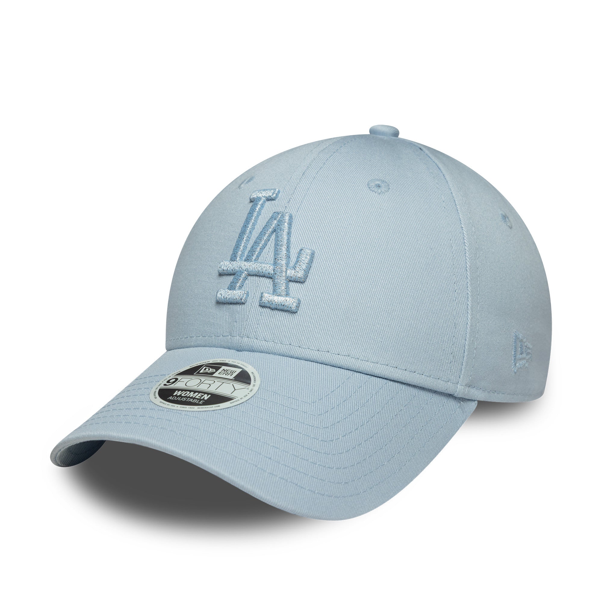 LA Dodgers Womens MLB Metallic Logo Pastel Blue 9FORTY Cap