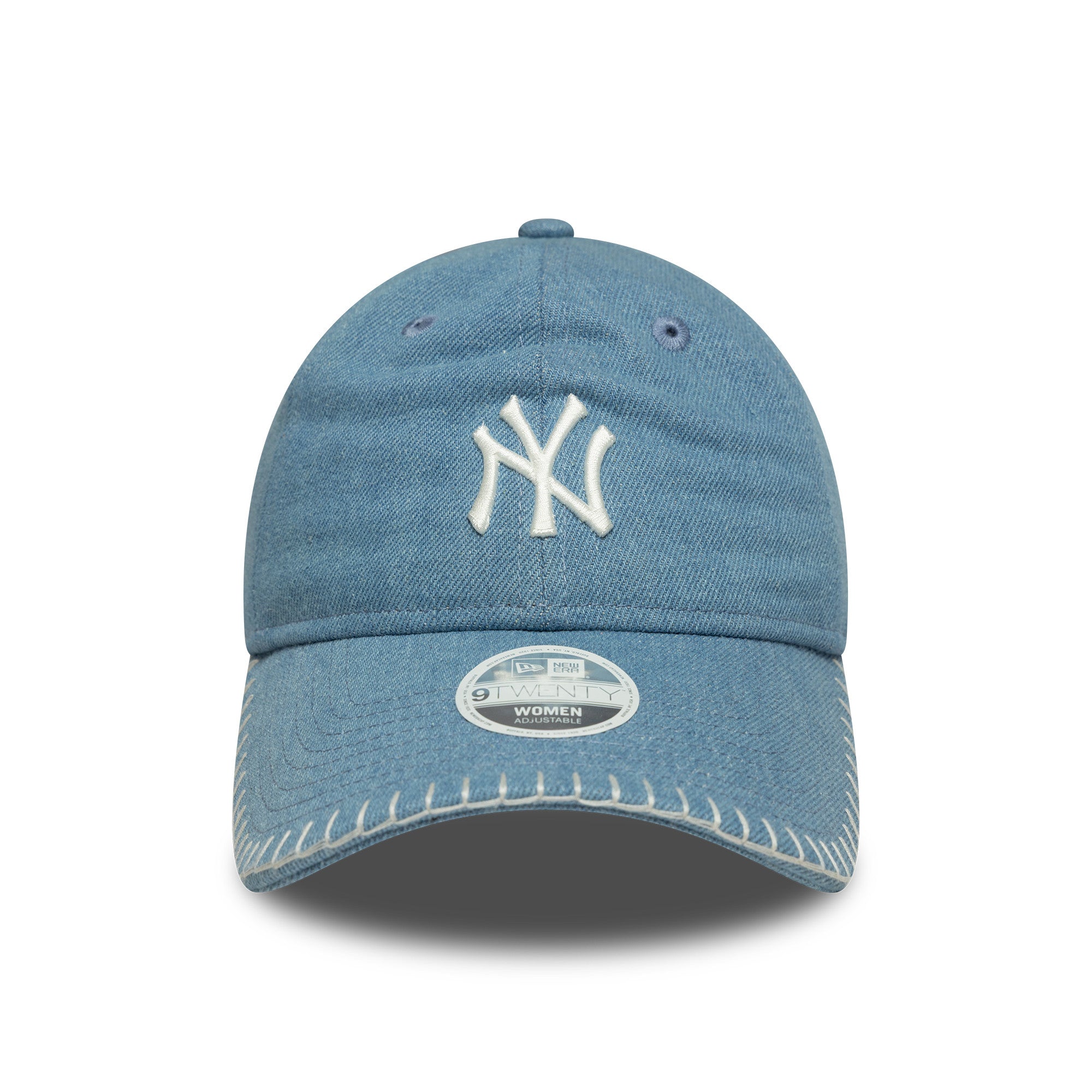 New York Yankees Womens MLB Denim Stitch Pastel Blue 9TWENTY Cap