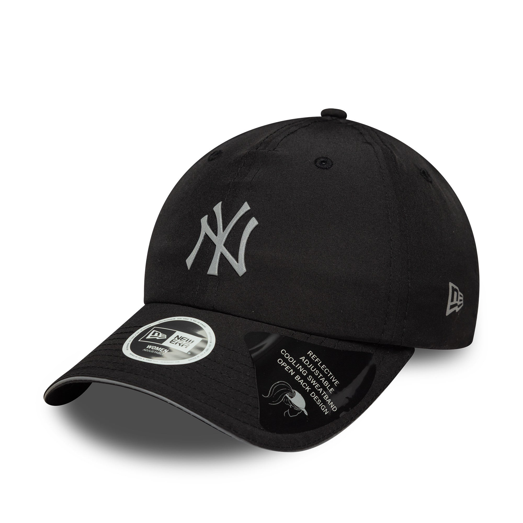 New York Yankees Womens MLB Pony Tail Black Open Back Cap