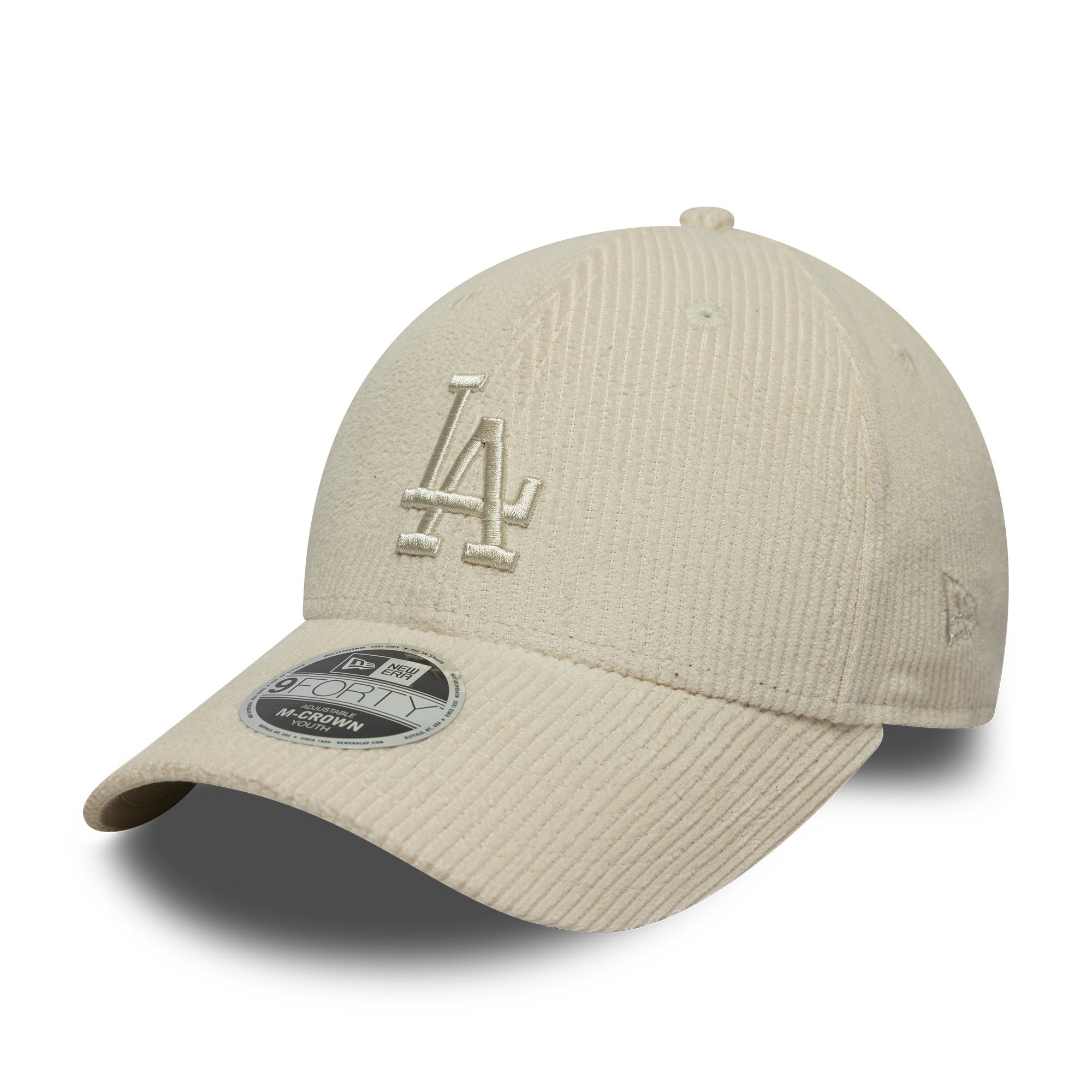 LA Dodgers Youth MLB Cord Cream 9FORTY M-Crown Cap