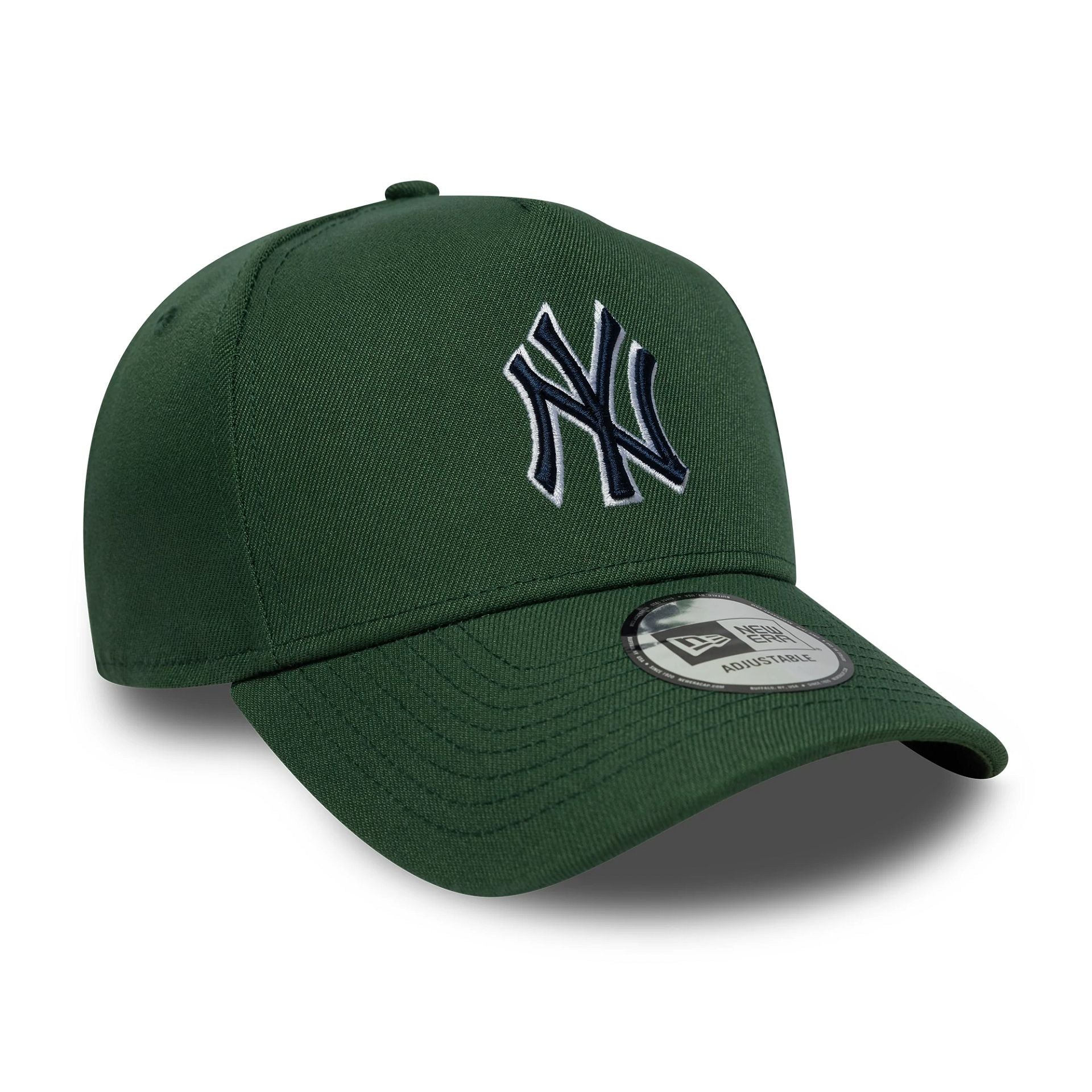 New York Yankees MLB Outline Script Dark Green 9FORTY E-Frame Cap