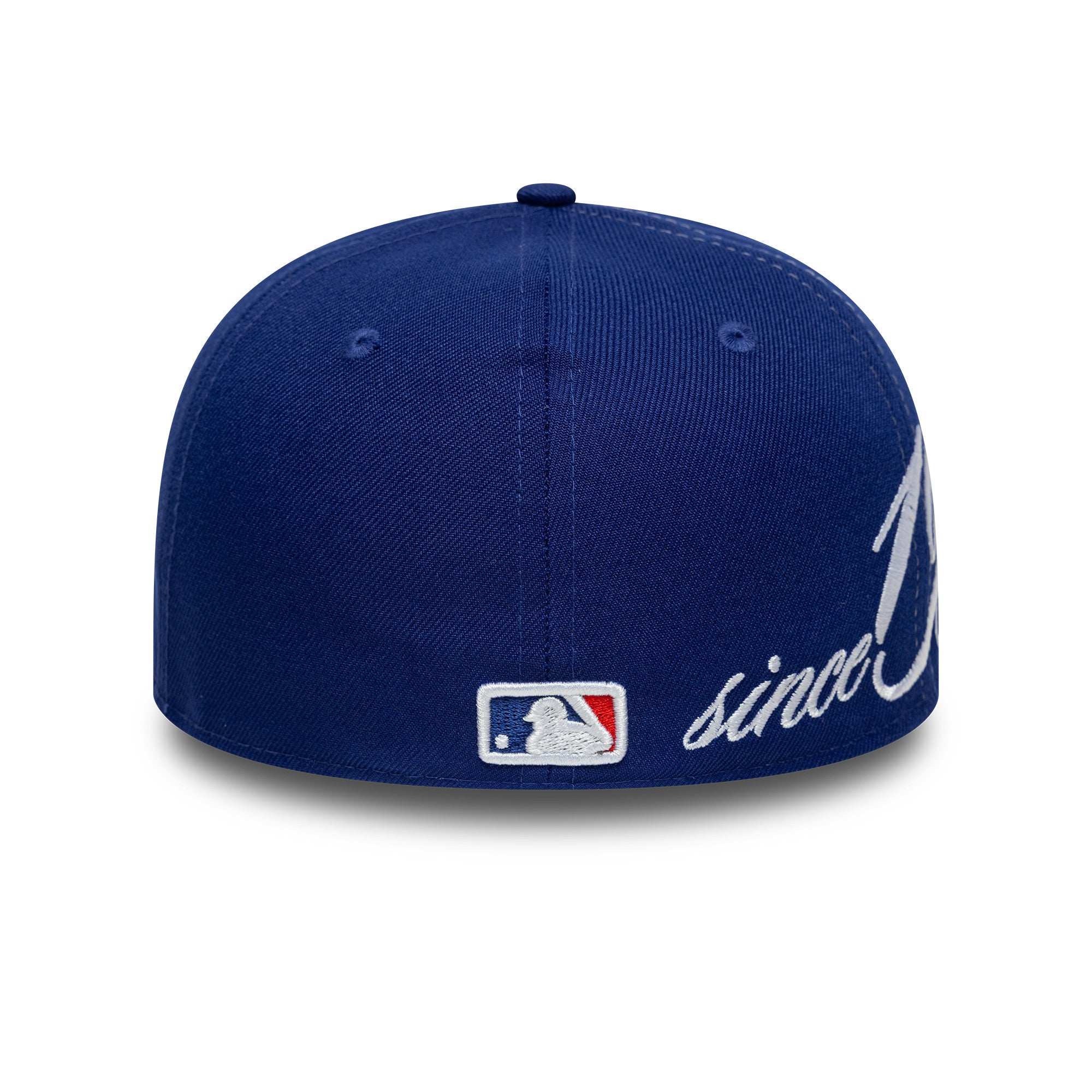 LA Dodgers MLB Est Script Dark Blue Low Profile 59FIFTY Fitted Cap